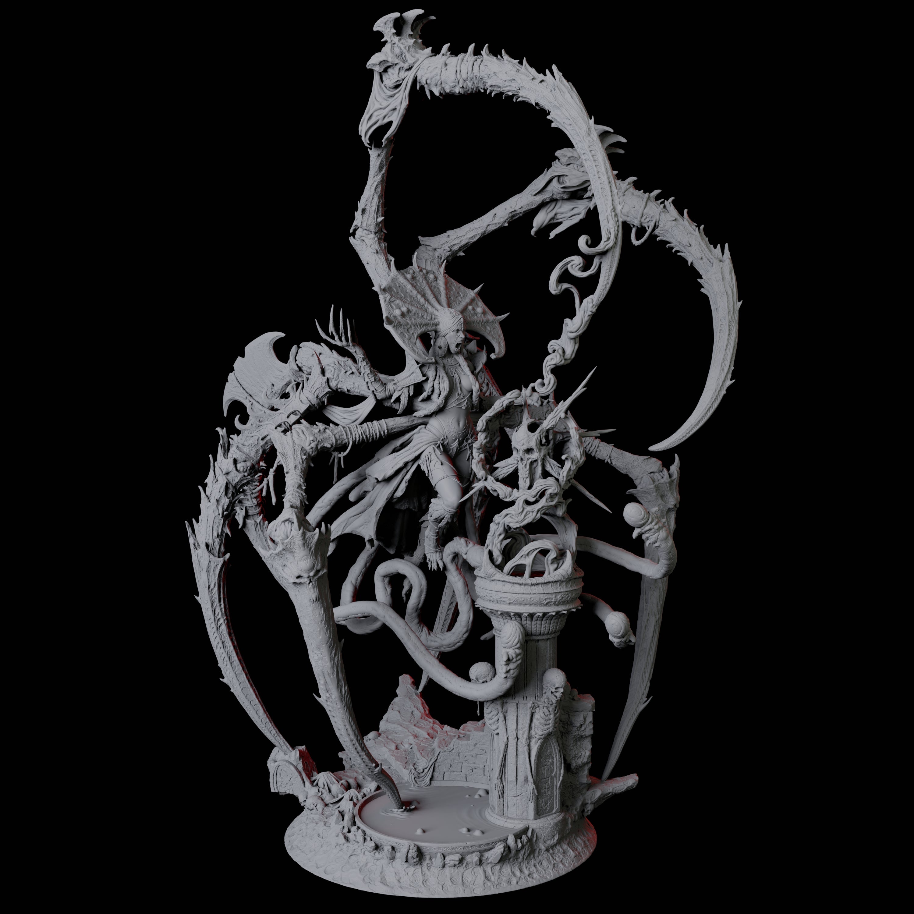 Master Jorogumo Blood Sorceress Miniature for Dungeons and Dragons, Pathfinder or other TTRPGs
