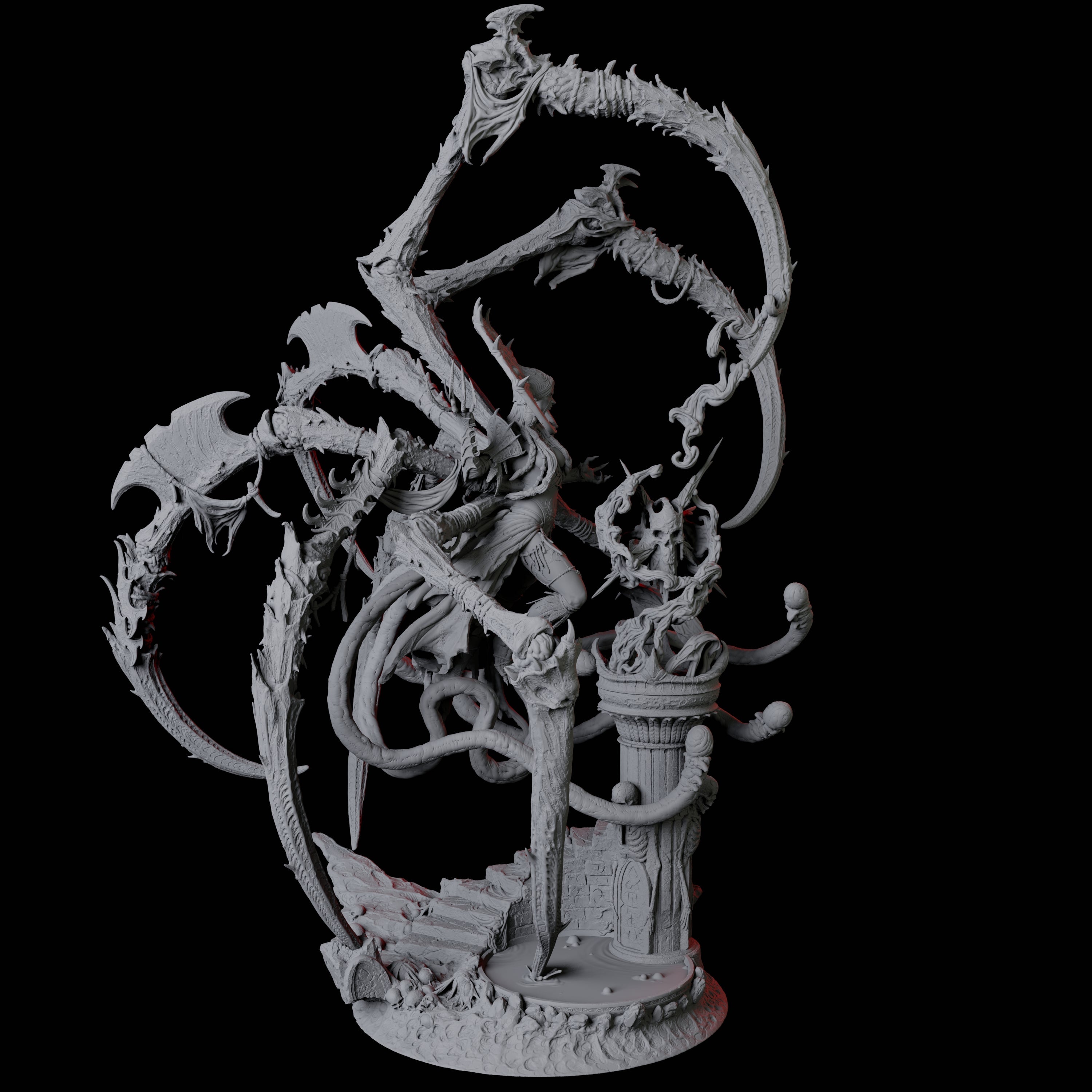 Master Jorogumo Blood Sorceress Miniature for Dungeons and Dragons, Pathfinder or other TTRPGs