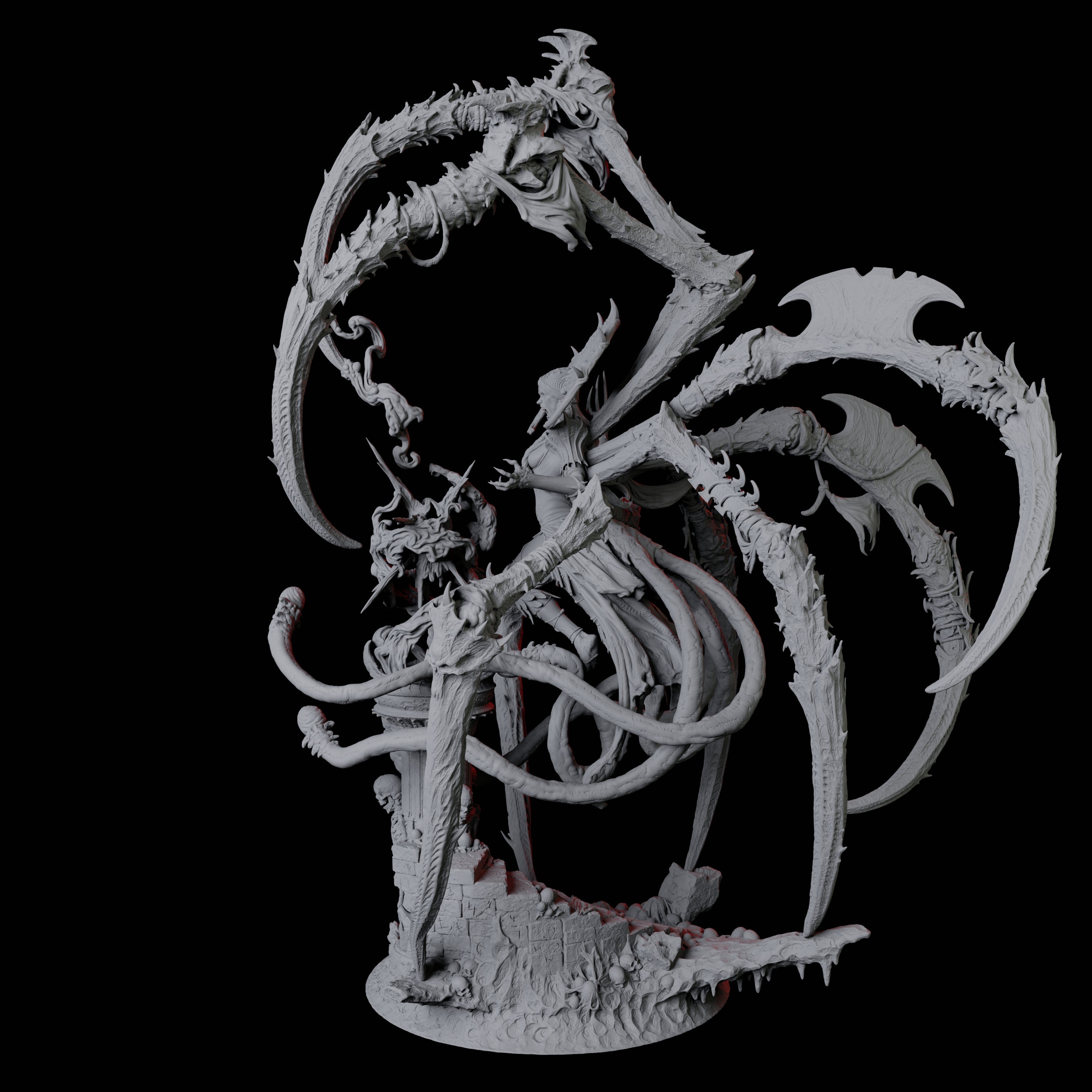 Master Jorogumo Blood Sorceress Miniature for Dungeons and Dragons, Pathfinder or other TTRPGs