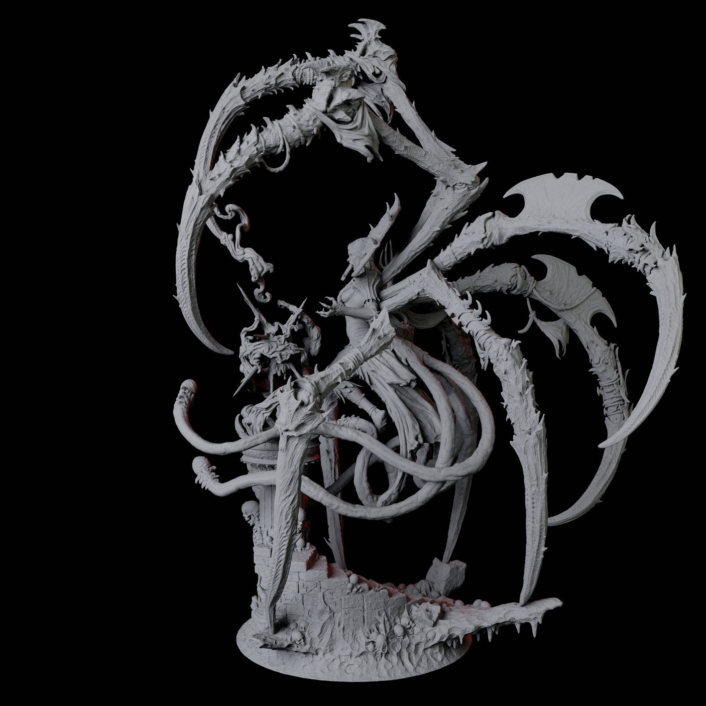Master Jorogumo Blood Sorceress Miniature for Dungeons and Dragons, Pathfinder or other TTRPGs