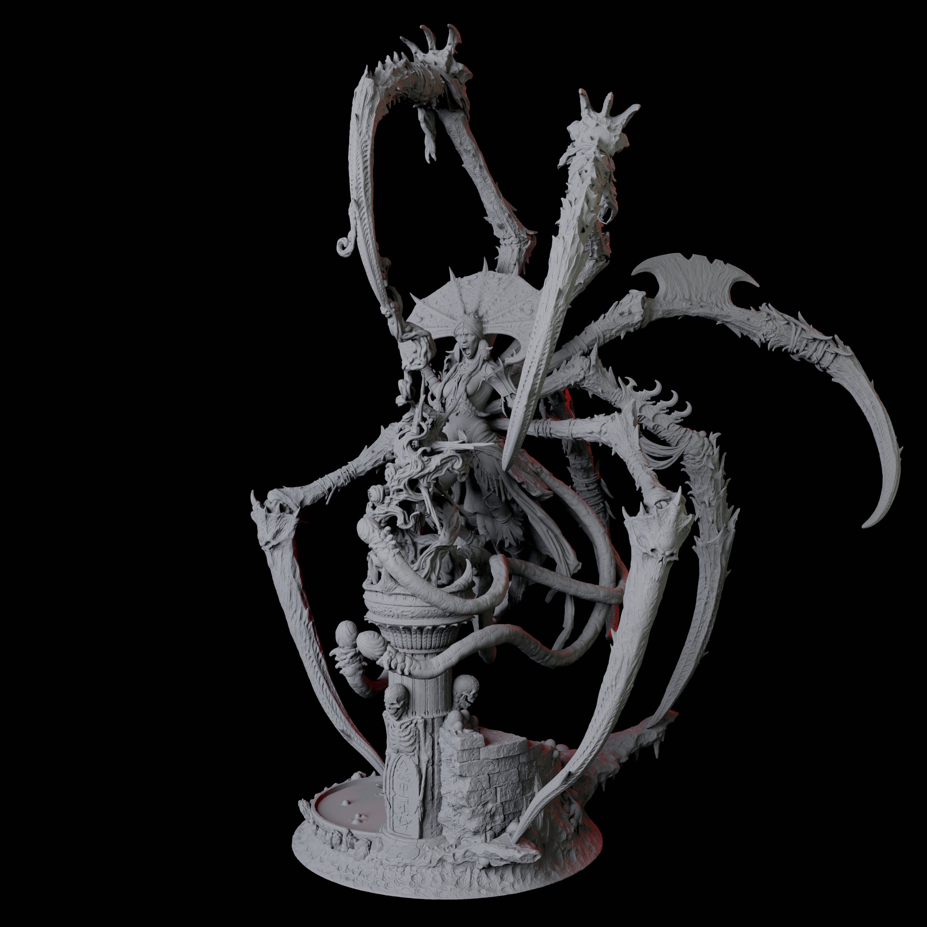 Master Jorogumo Blood Sorceress Miniature for Dungeons and Dragons, Pathfinder or other TTRPGs