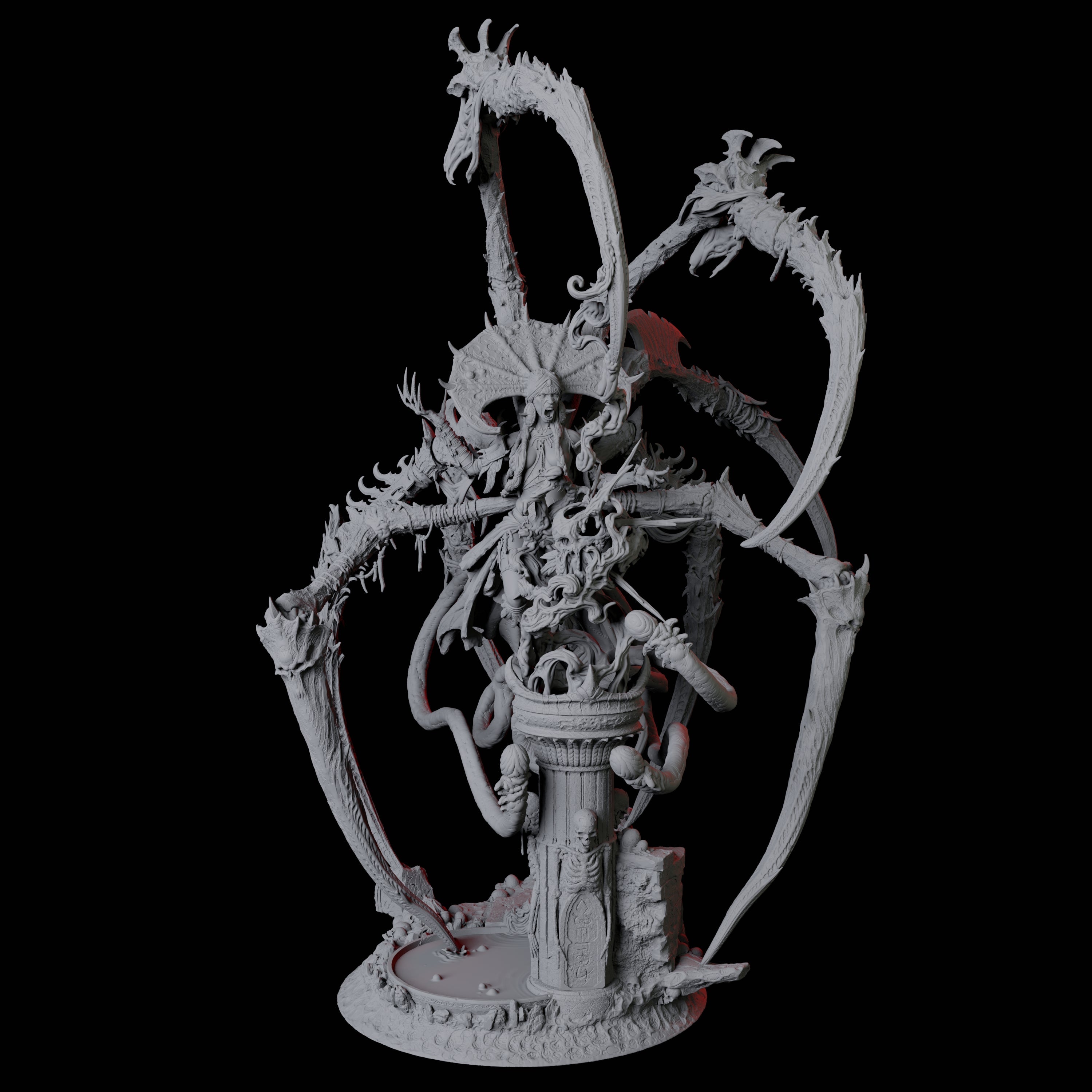 Master Jorogumo Blood Sorceress Miniature for Dungeons and Dragons, Pathfinder or other TTRPGs