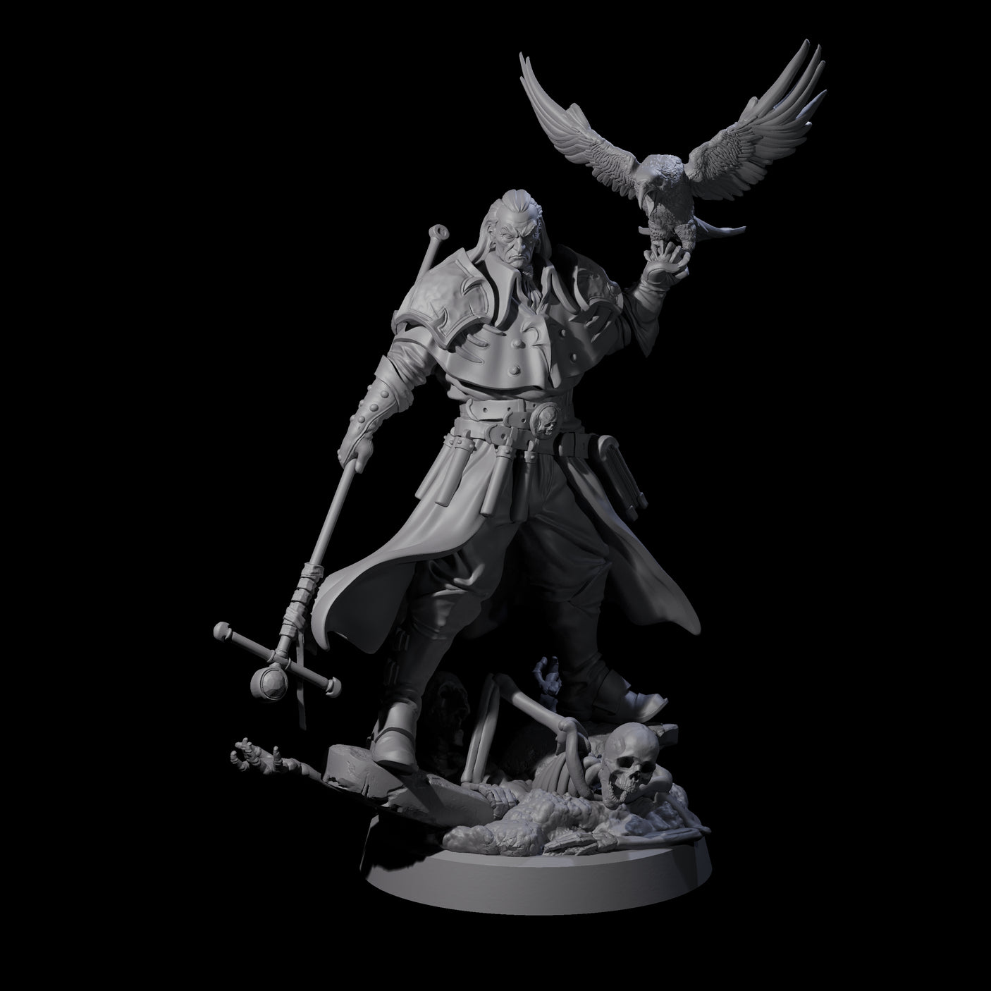 Master of Death Nercomancer Miniature for Dungeons and Dragons, Pathfinder or other TTRPGs