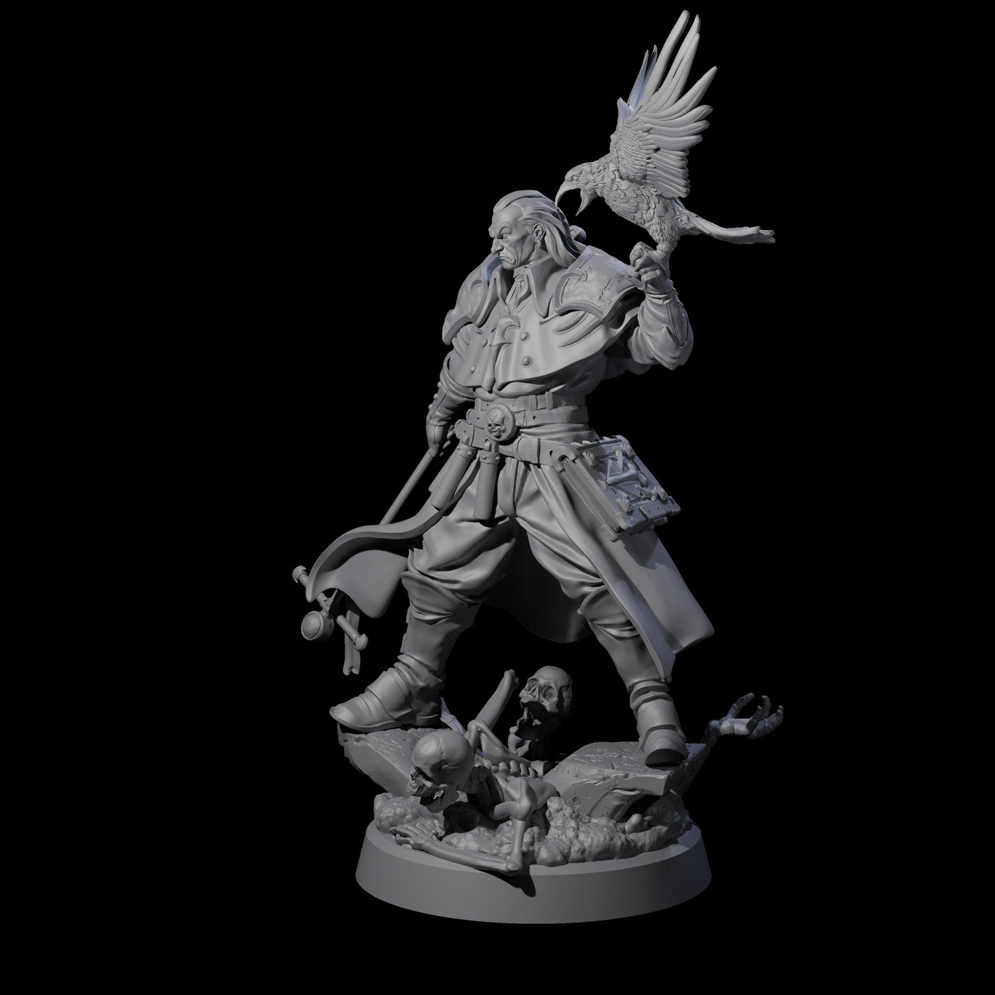 Master of Death Nercomancer Miniature for Dungeons and Dragons, Pathfinder or other TTRPGs