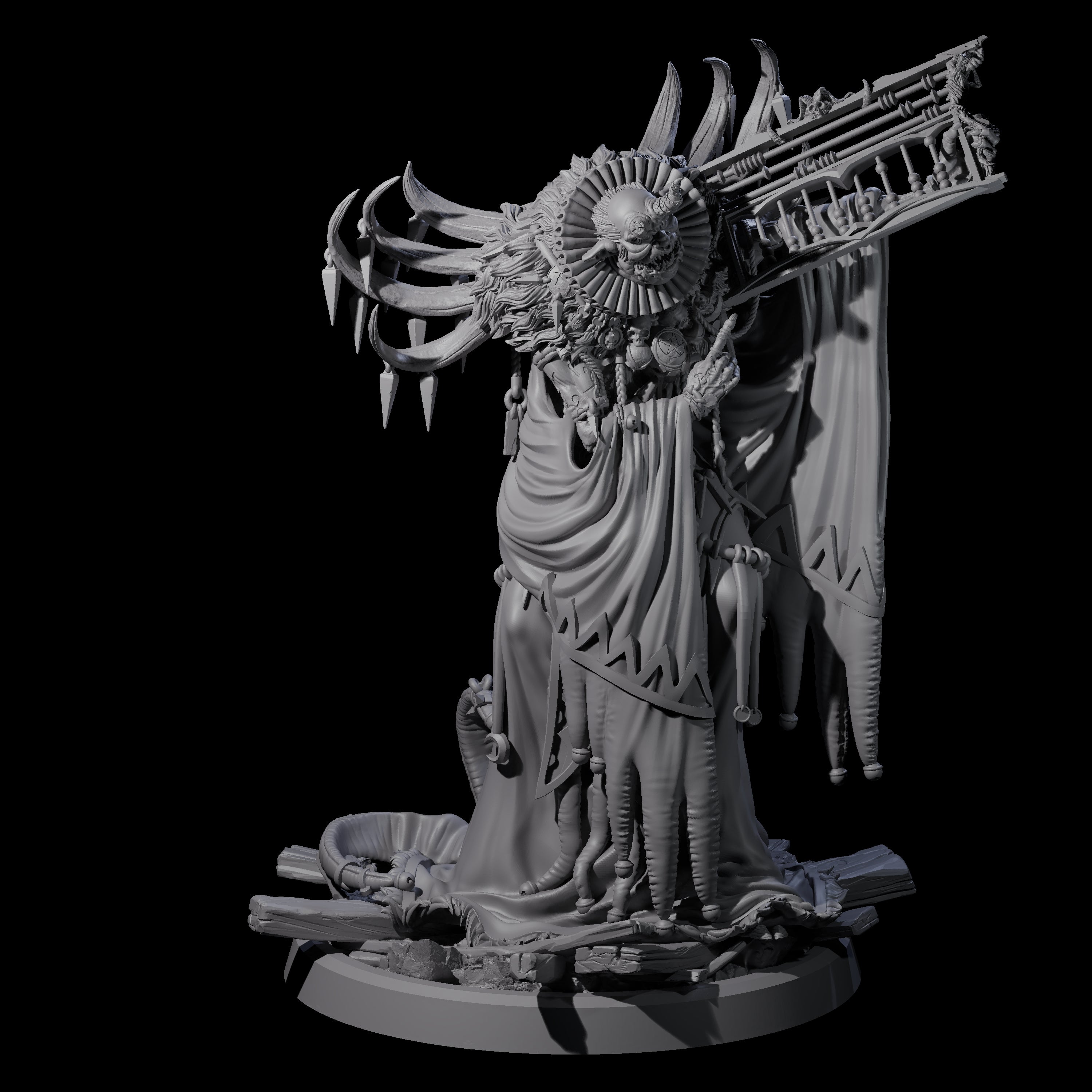 Masterful Cambion High Priest B Miniature for Dungeons and Dragons, Pathfinder or other TTRPGs