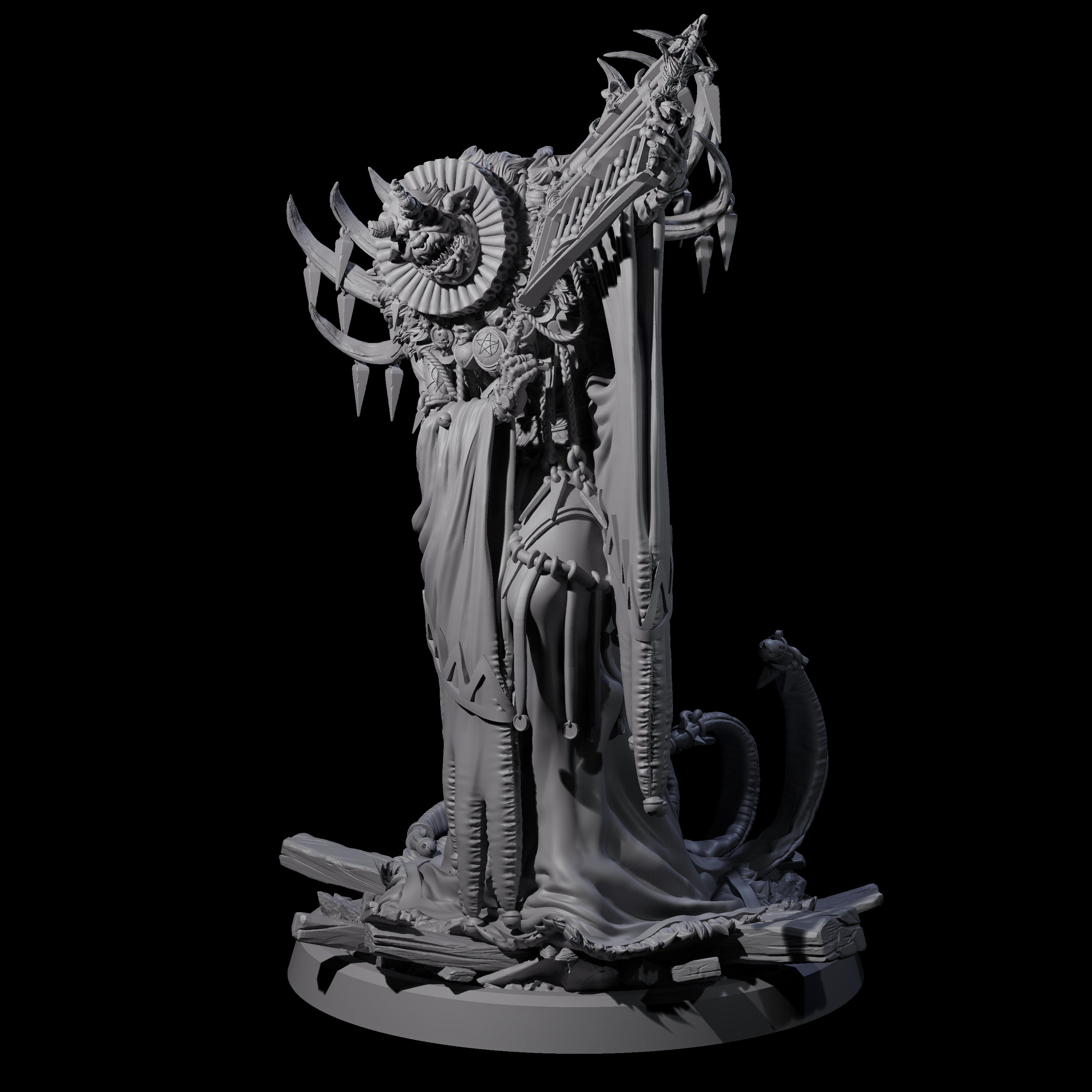 Masterful Cambion High Priest B Miniature for Dungeons and Dragons, Pathfinder or other TTRPGs