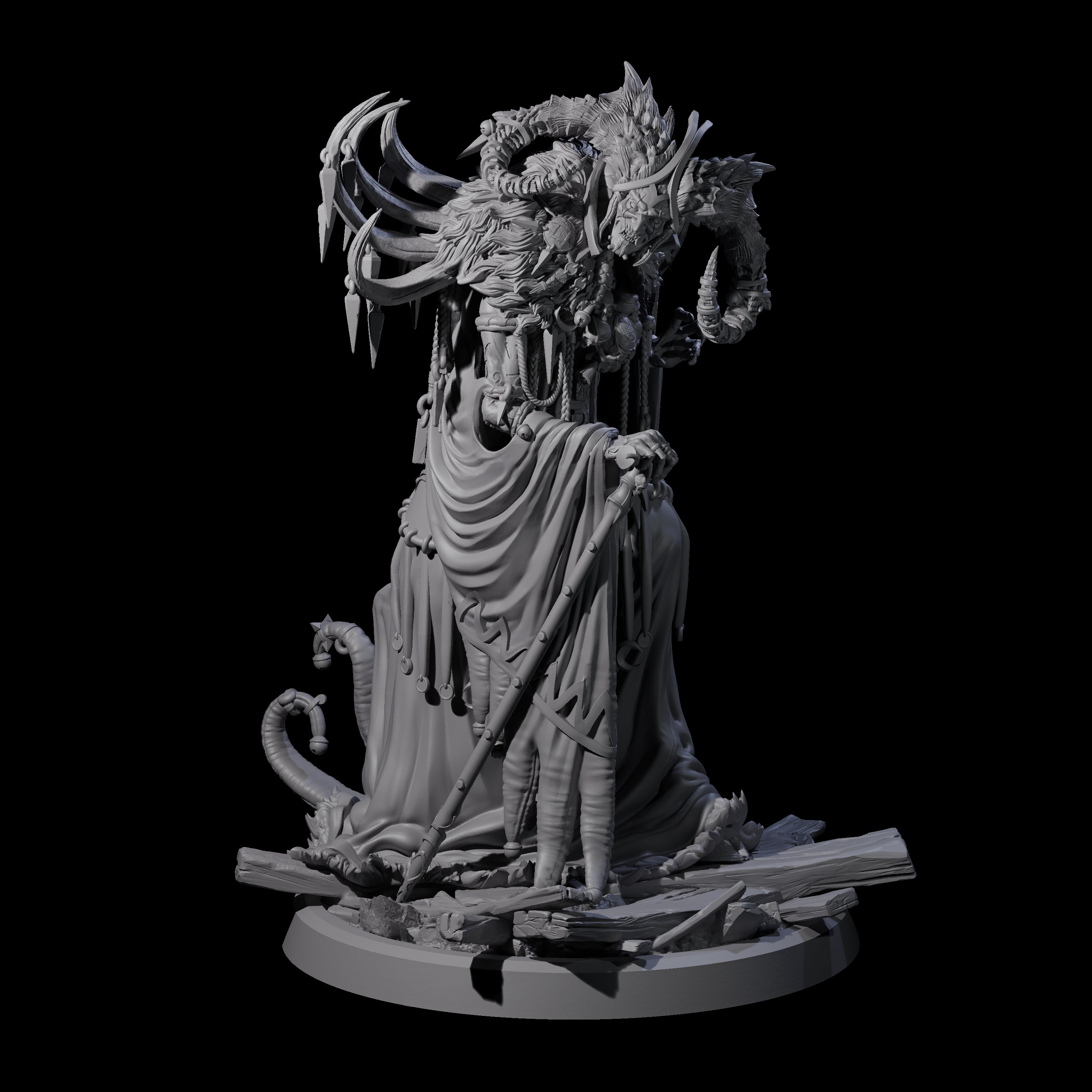 Masterful Cambion High Priest C Miniature for Dungeons and Dragons, Pathfinder or other TTRPGs