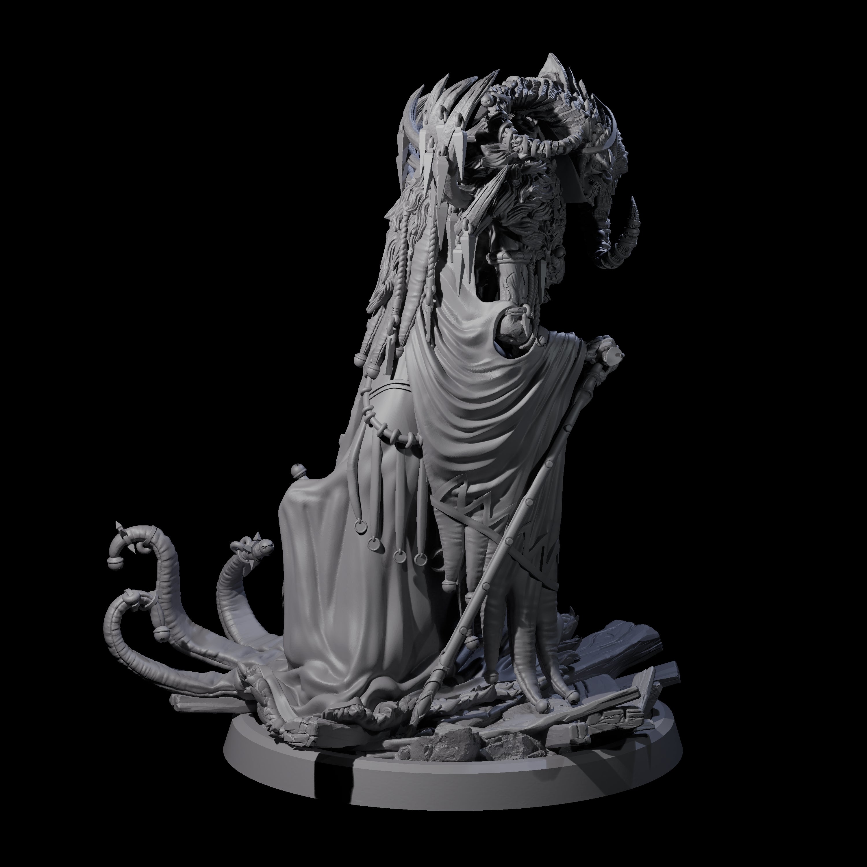 Masterful Cambion High Priest C Miniature for Dungeons and Dragons, Pathfinder or other TTRPGs