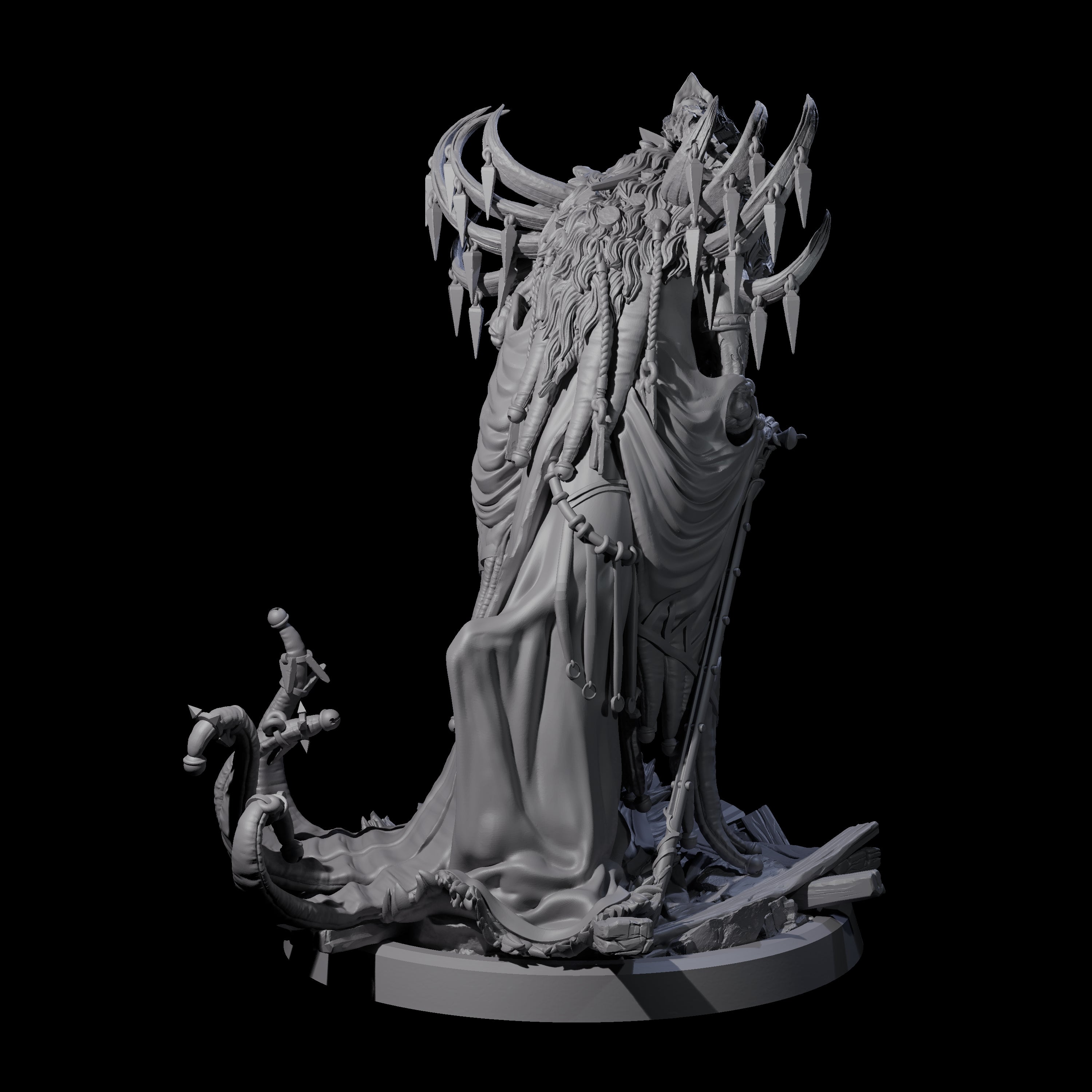Masterful Cambion High Priest C Miniature for Dungeons and Dragons, Pathfinder or other TTRPGs