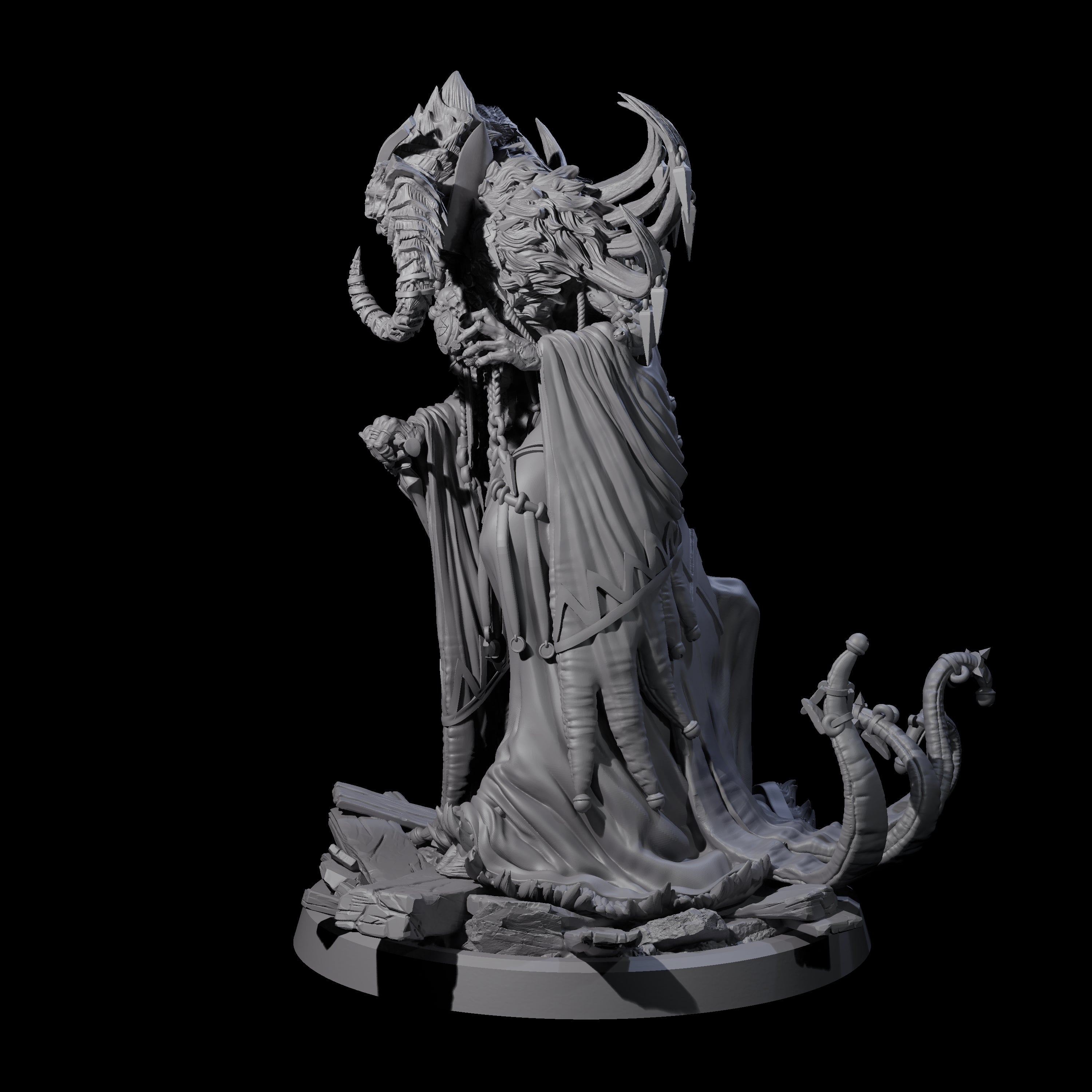 Masterful Cambion High Priest C Miniature for Dungeons and Dragons, Pathfinder or other TTRPGs