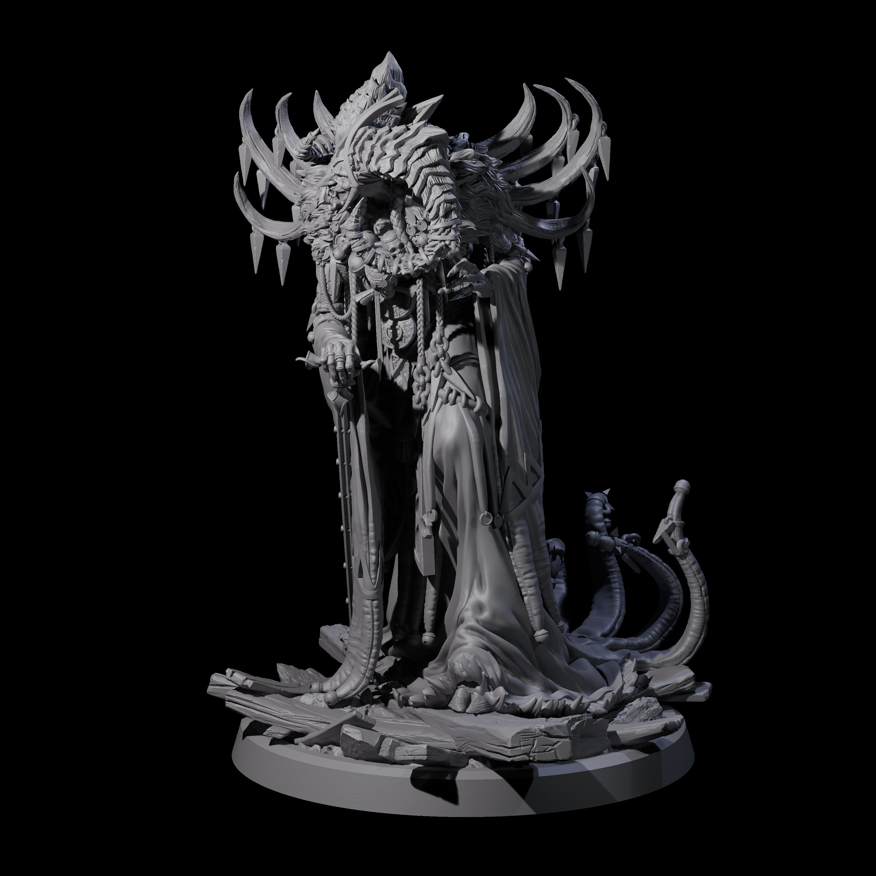 Masterful Cambion High Priest C Miniature for Dungeons and Dragons, Pathfinder or other TTRPGs