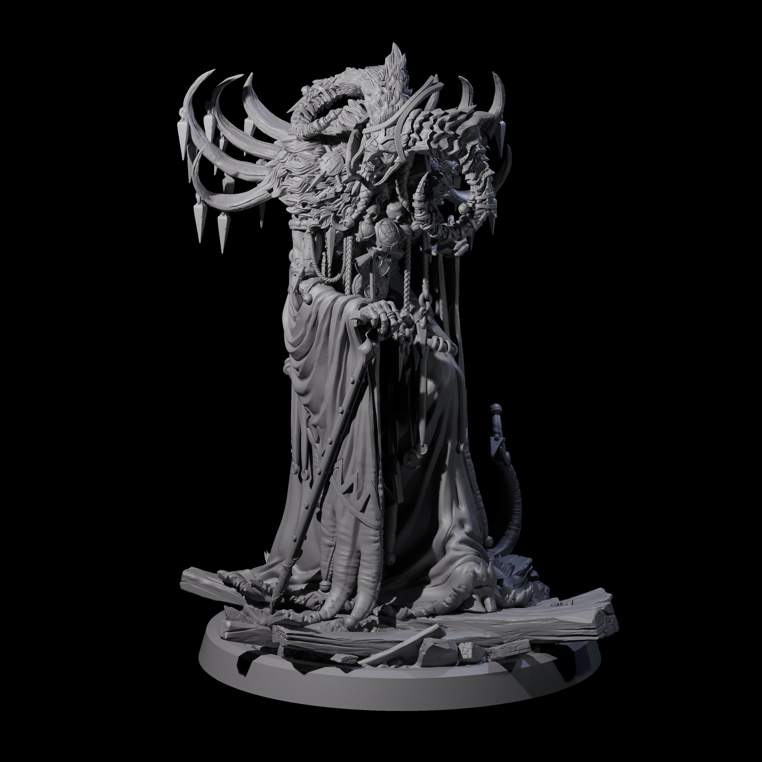Masterful Cambion High Priest C Miniature for Dungeons and Dragons, Pathfinder or other TTRPGs