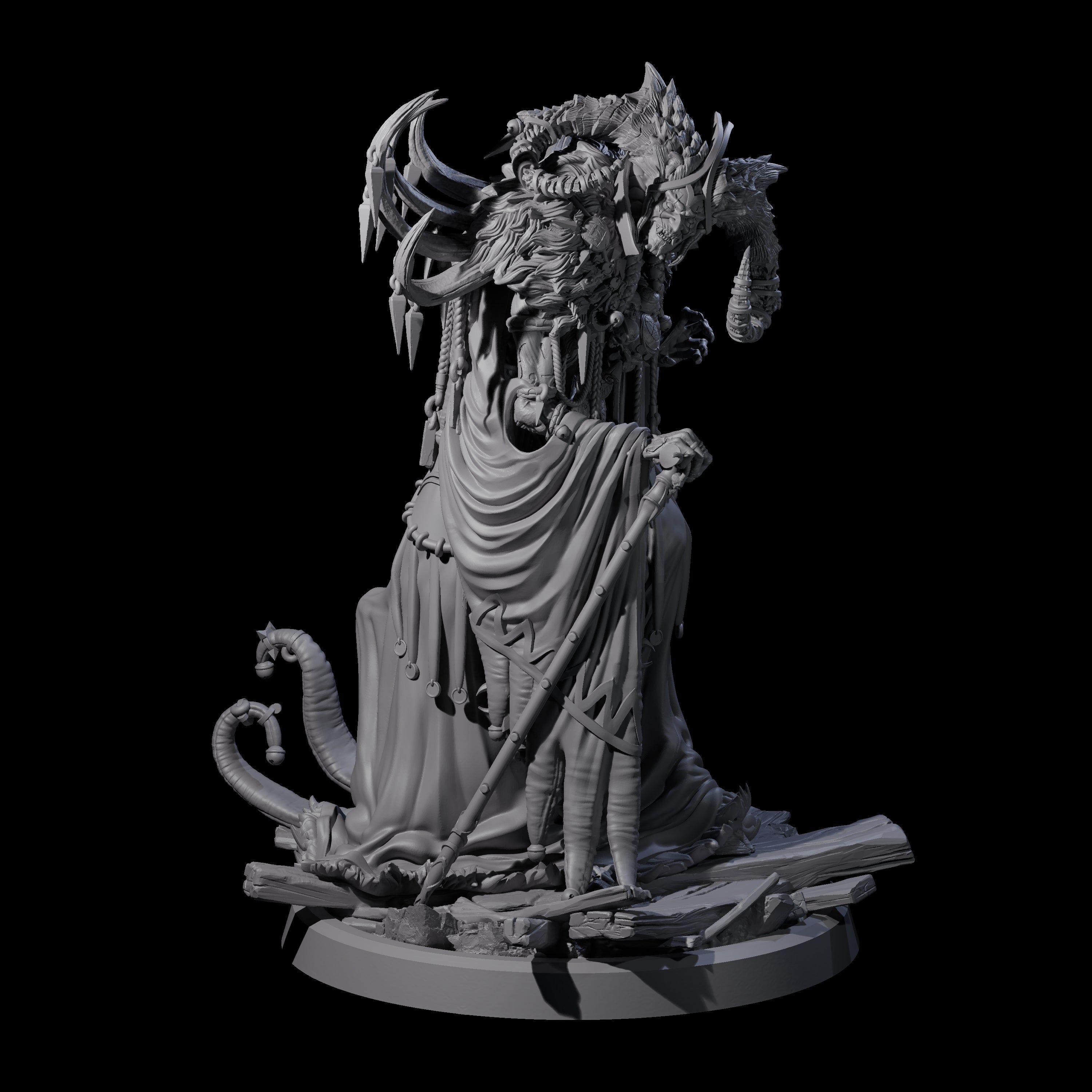 Masterful Cambion High Priest C Miniature for Dungeons and Dragons, Pathfinder or other TTRPGs