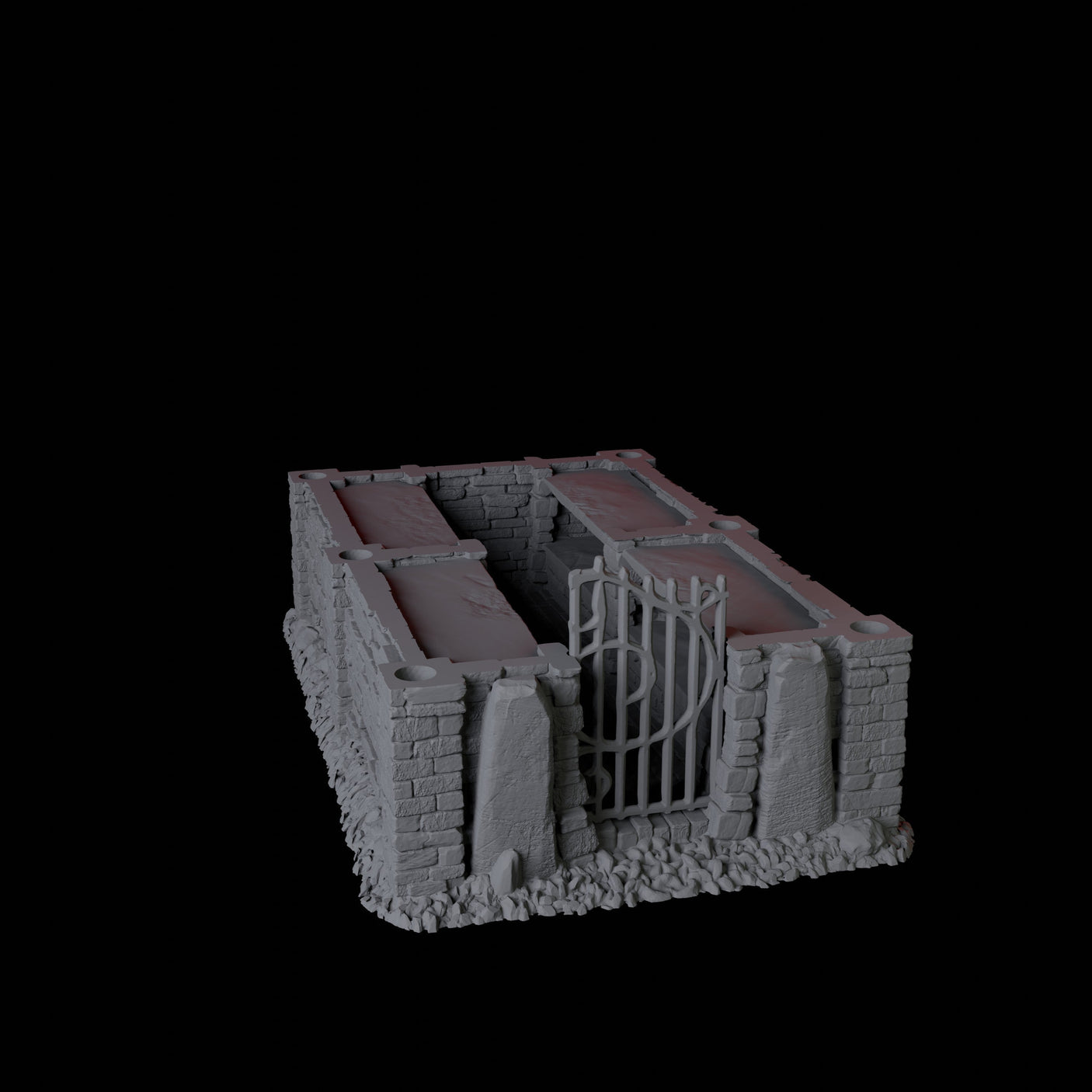 Mausoleum Miniature for Dungeons and Dragons, Pathfinder or other TTRPGs