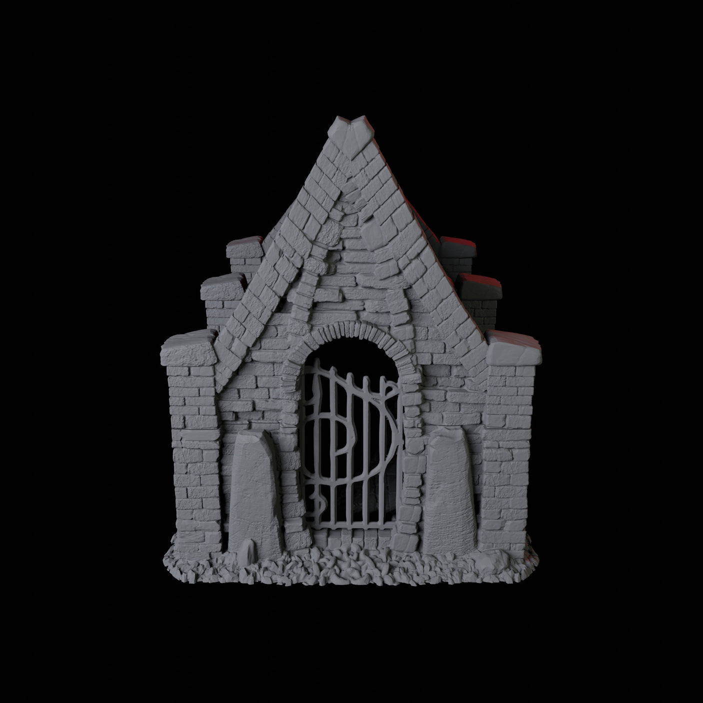 Mausoleum Miniature for Dungeons and Dragons, Pathfinder or other TTRPGs
