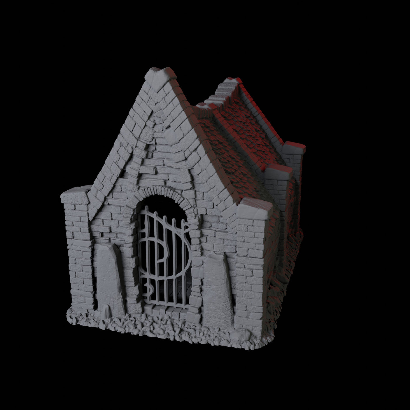 Mausoleum Miniature for Dungeons and Dragons, Pathfinder or other TTRPGs