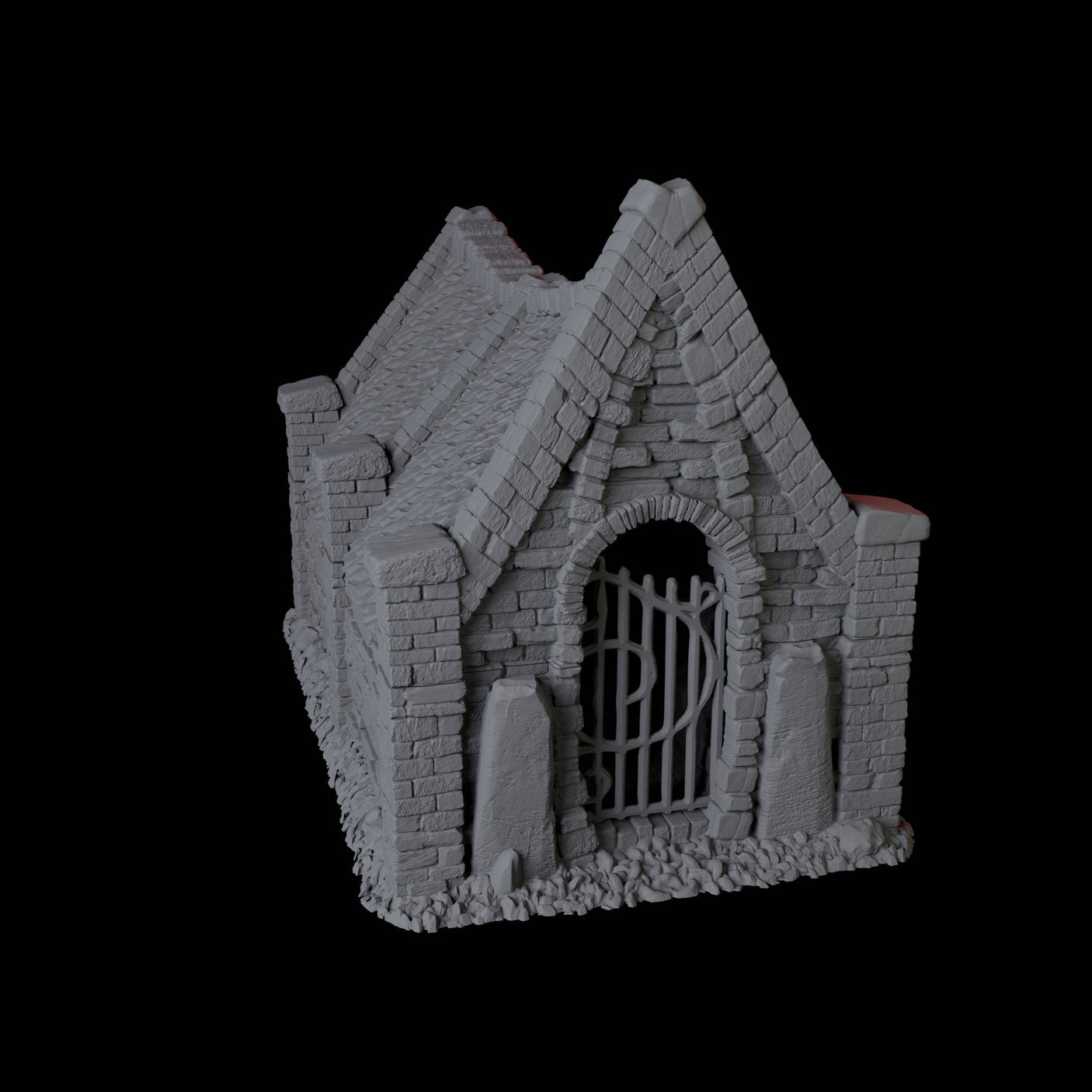 Mausoleum Miniature for Dungeons and Dragons, Pathfinder or other TTRPGs