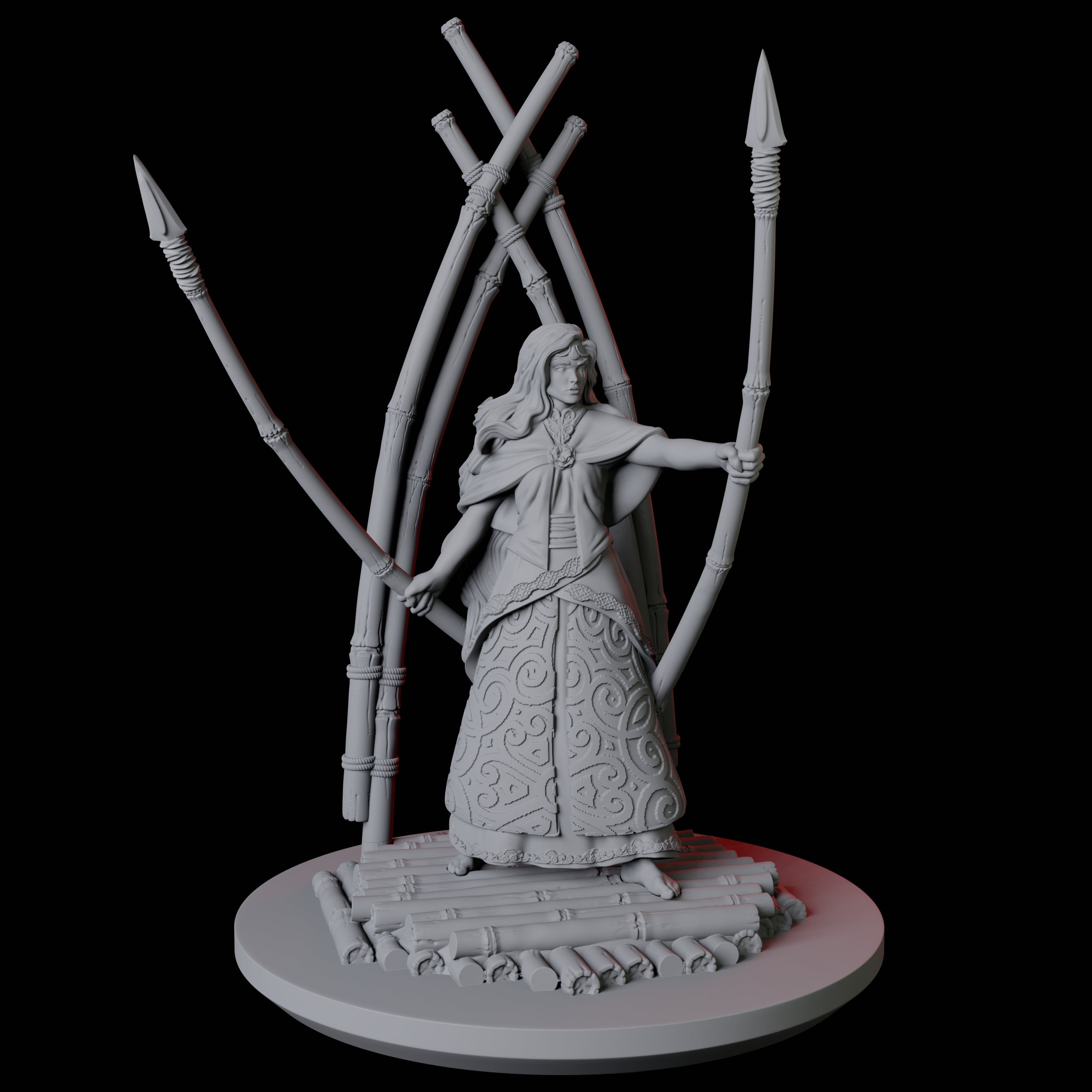 Mayari, Goddess of the Moon Miniature for Dungeons and Dragons, Pathfinder or other TTRPGs
