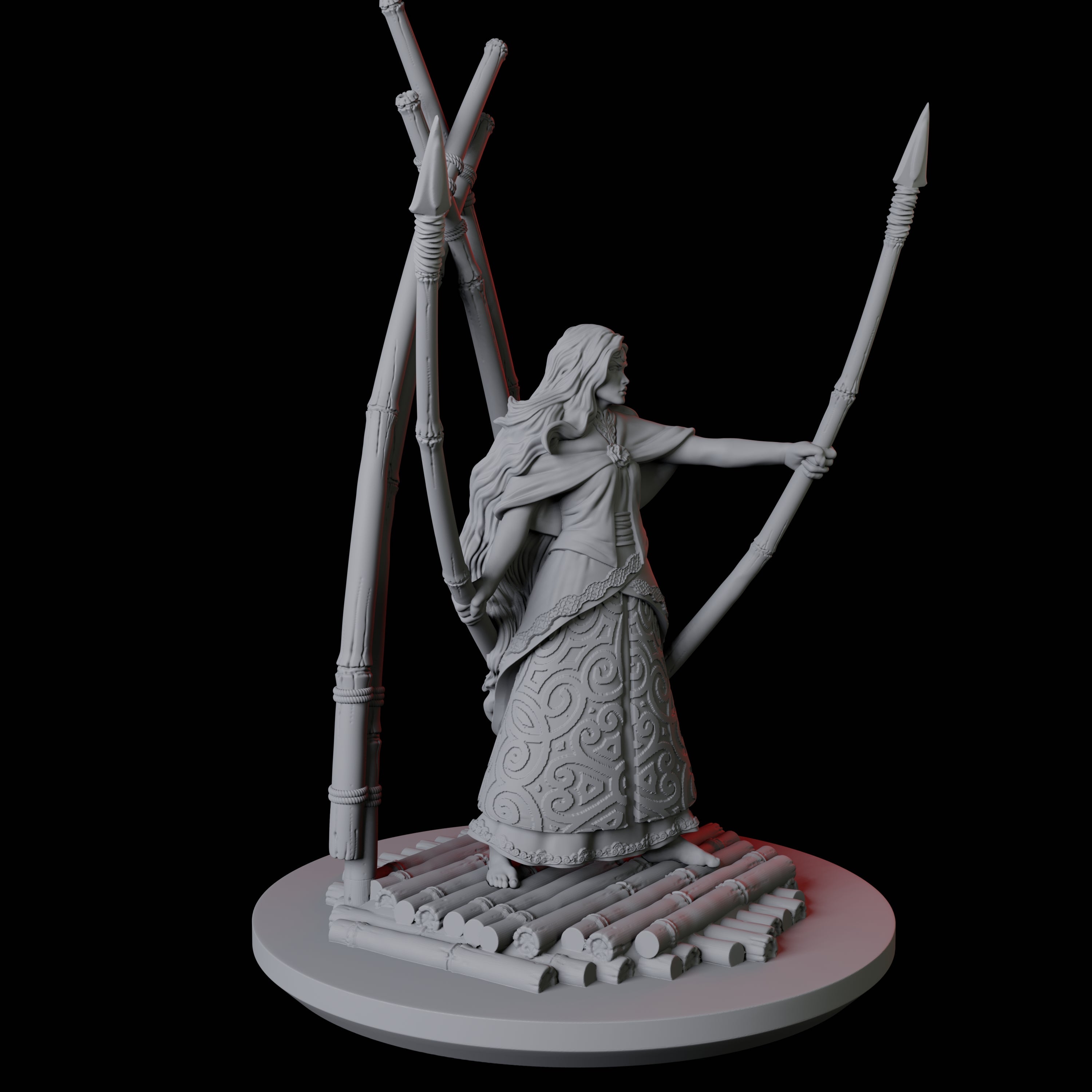 Mayari, Goddess of the Moon Miniature for Dungeons and Dragons, Pathfinder or other TTRPGs