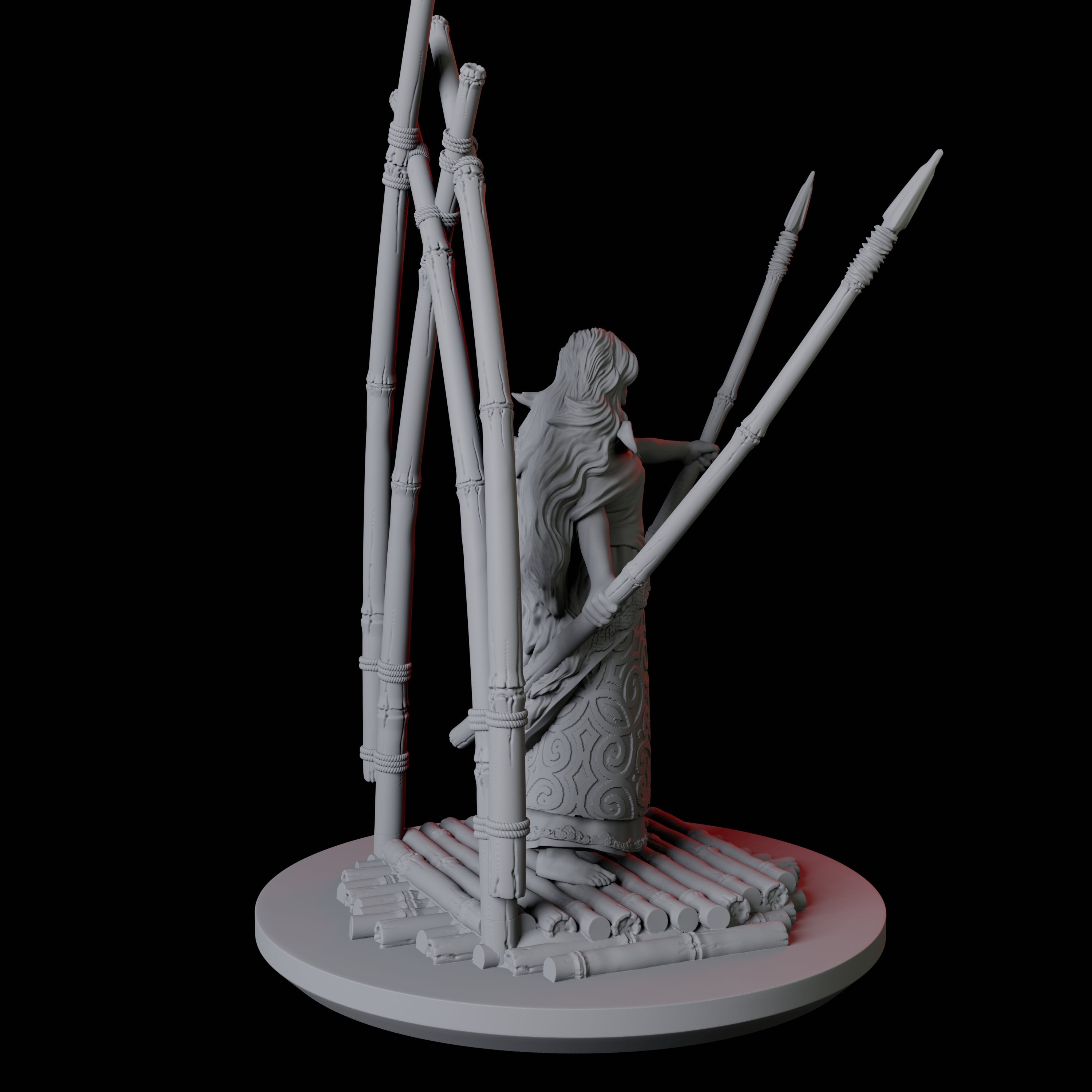 Mayari, Goddess of the Moon Miniature for Dungeons and Dragons, Pathfinder or other TTRPGs