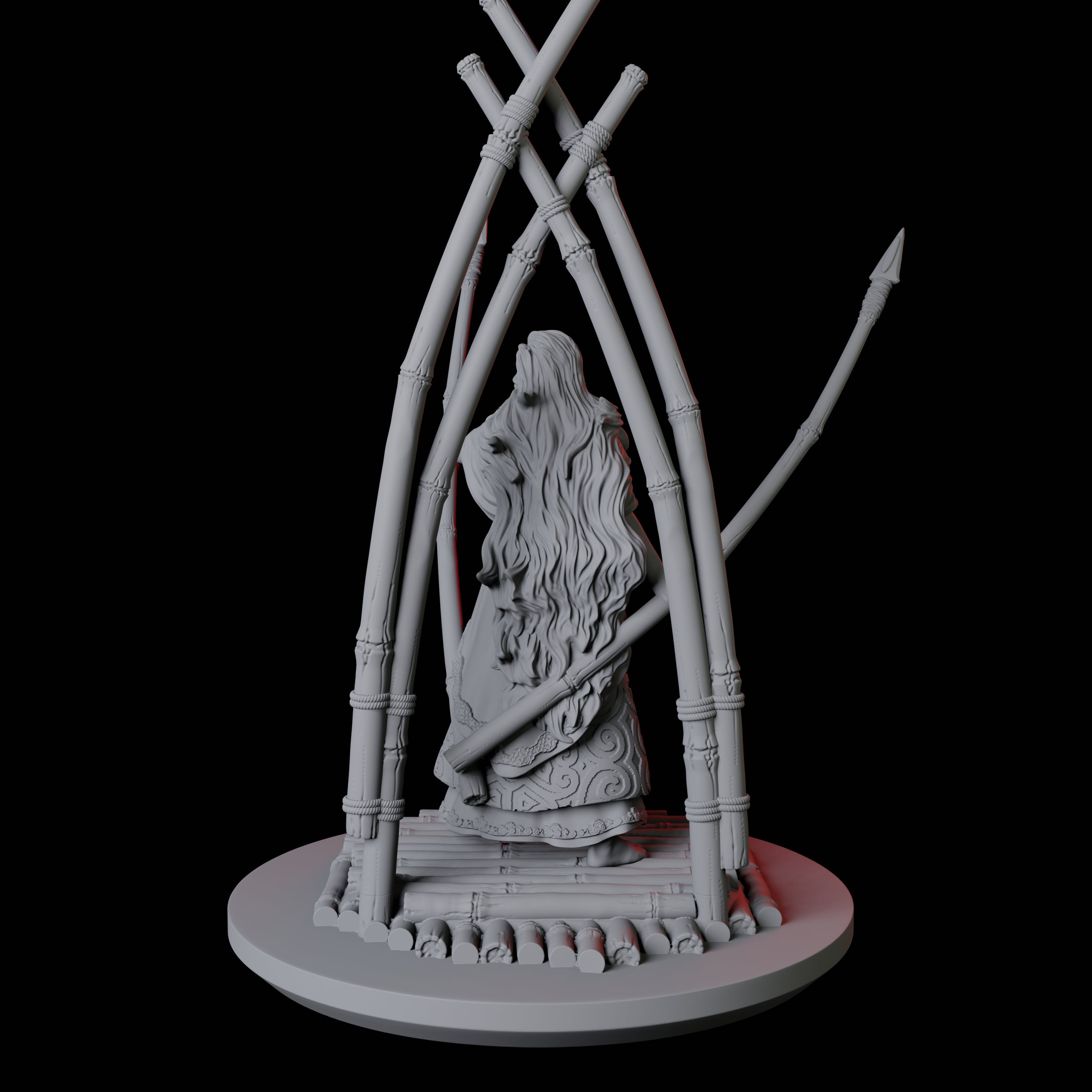 Mayari, Goddess of the Moon Miniature for Dungeons and Dragons, Pathfinder or other TTRPGs
