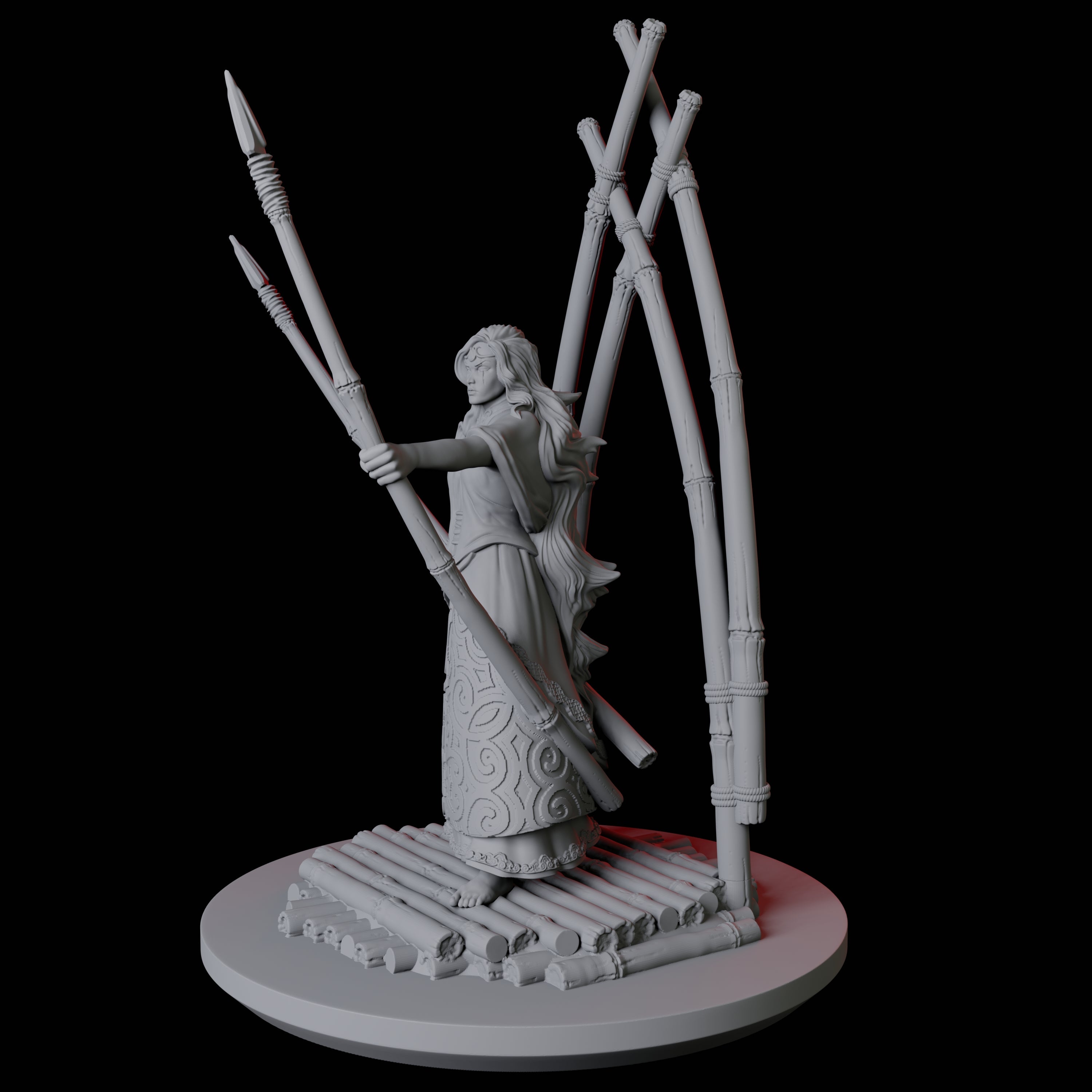 Mayari, Goddess of the Moon Miniature for Dungeons and Dragons, Pathfinder or other TTRPGs