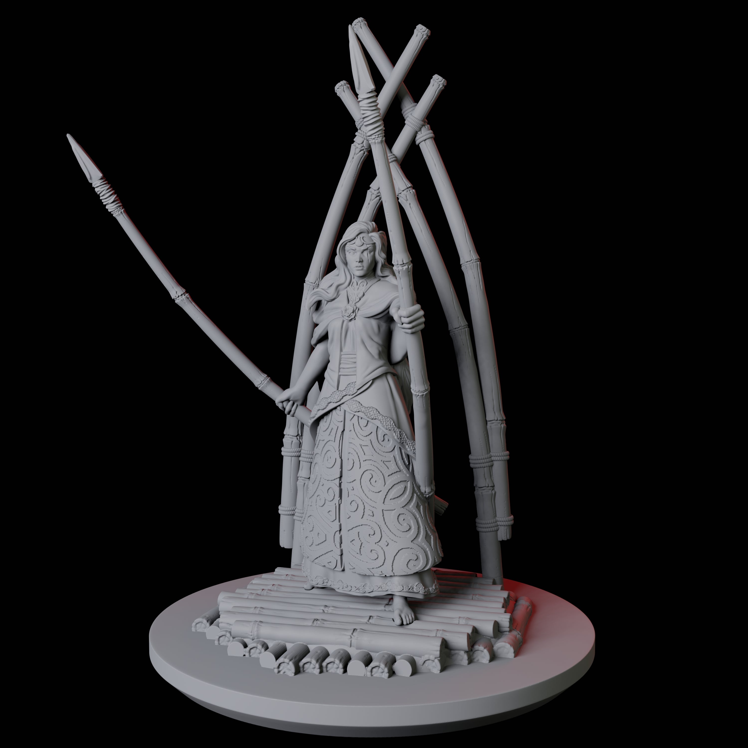 Mayari, Goddess of the Moon Miniature for Dungeons and Dragons, Pathfinder or other TTRPGs