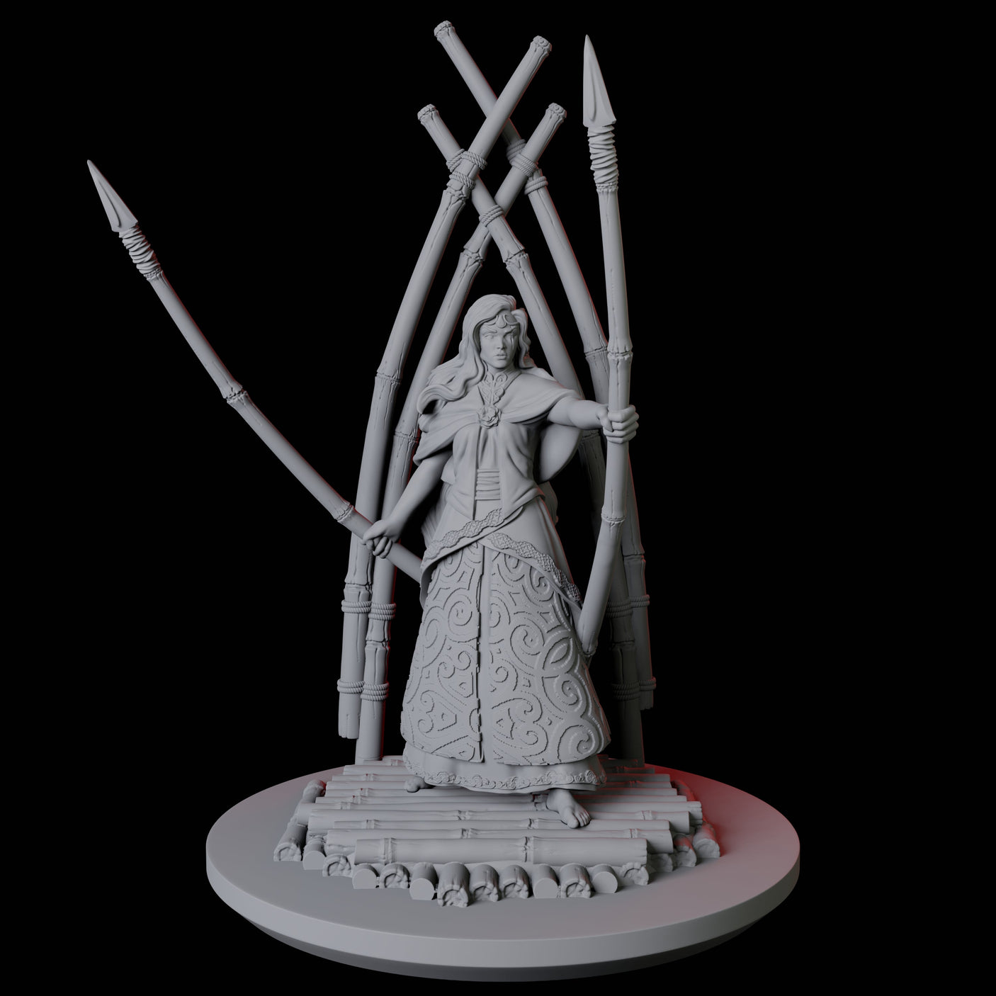 Mayari, Goddess of the Moon Miniature for Dungeons and Dragons, Pathfinder or other TTRPGs