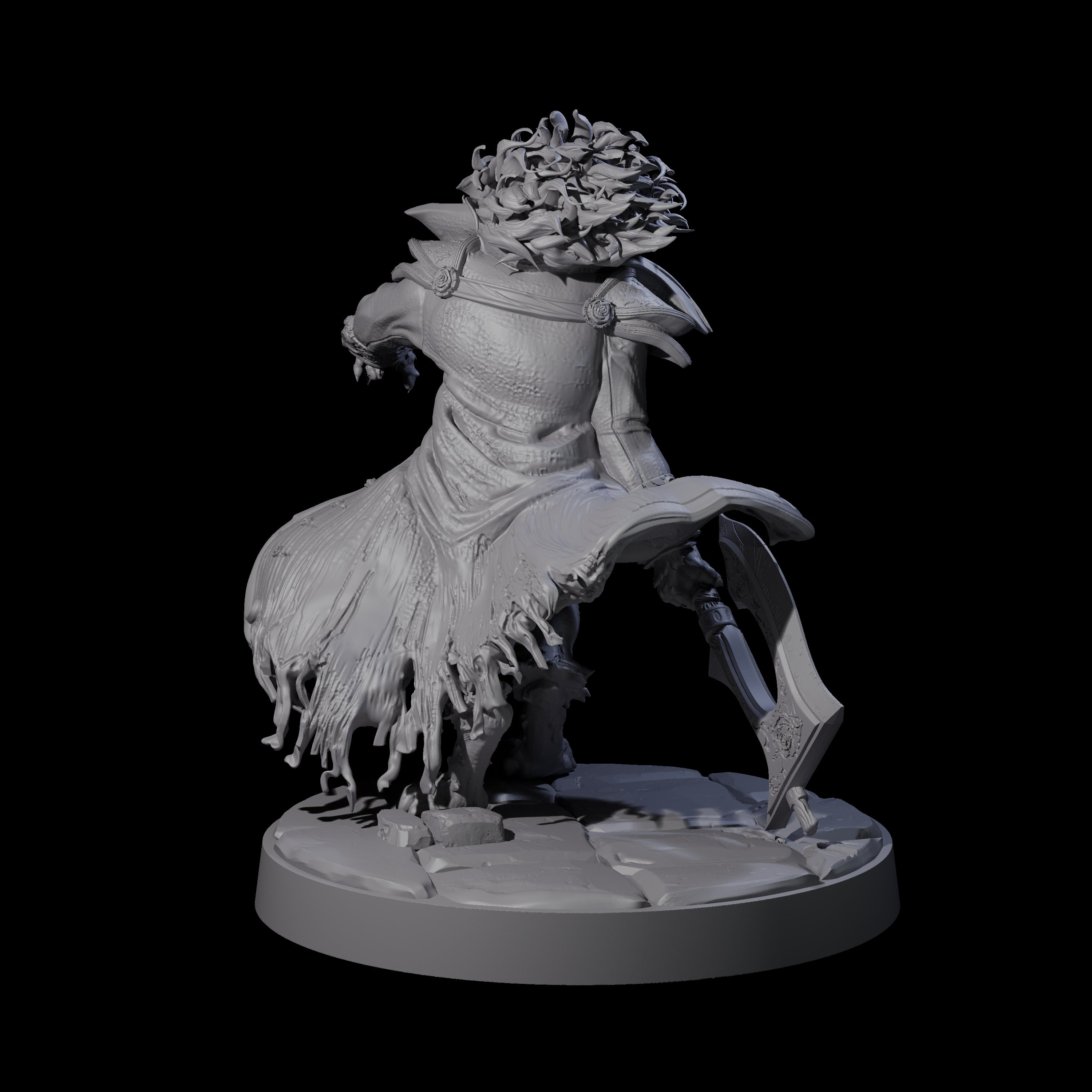 Mega Axe Swinging Beast Miniature for Dungeons and Dragons, Pathfinder or other TTRPGs