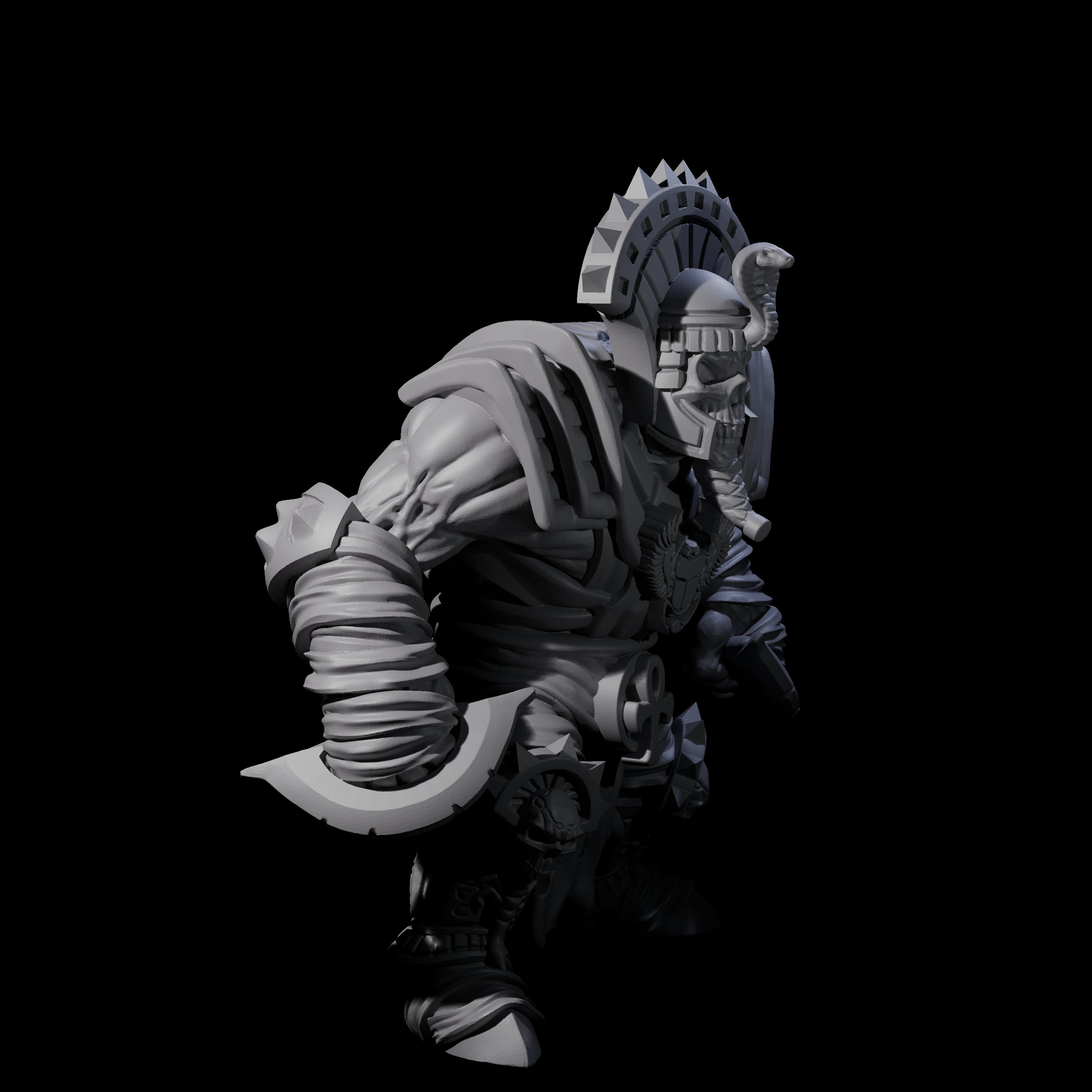 Mega Mummy A Miniature for Dungeons and Dragons, Pathfinder or other TTRPGs