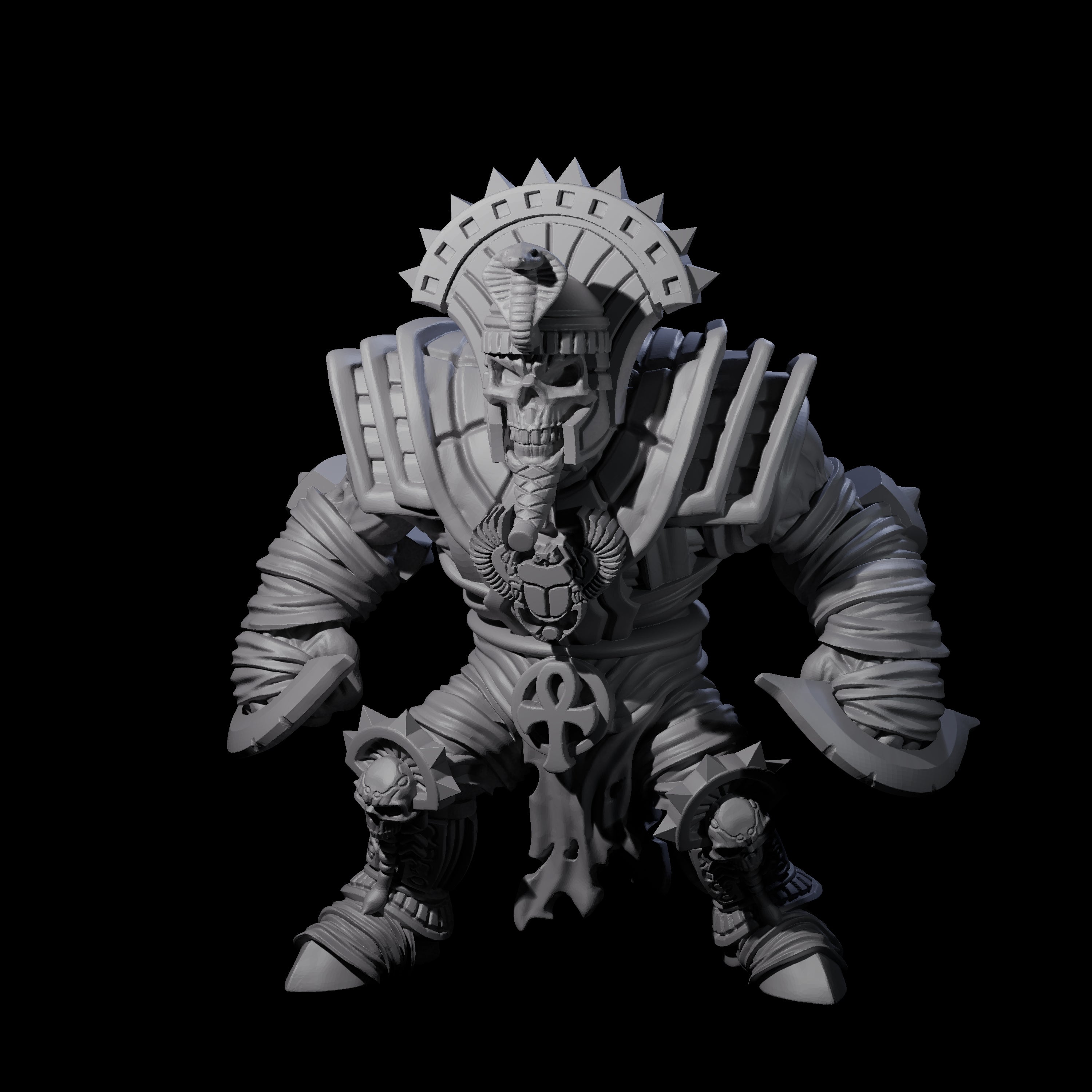 Mega Mummy A Miniature for Dungeons and Dragons, Pathfinder or other TTRPGs