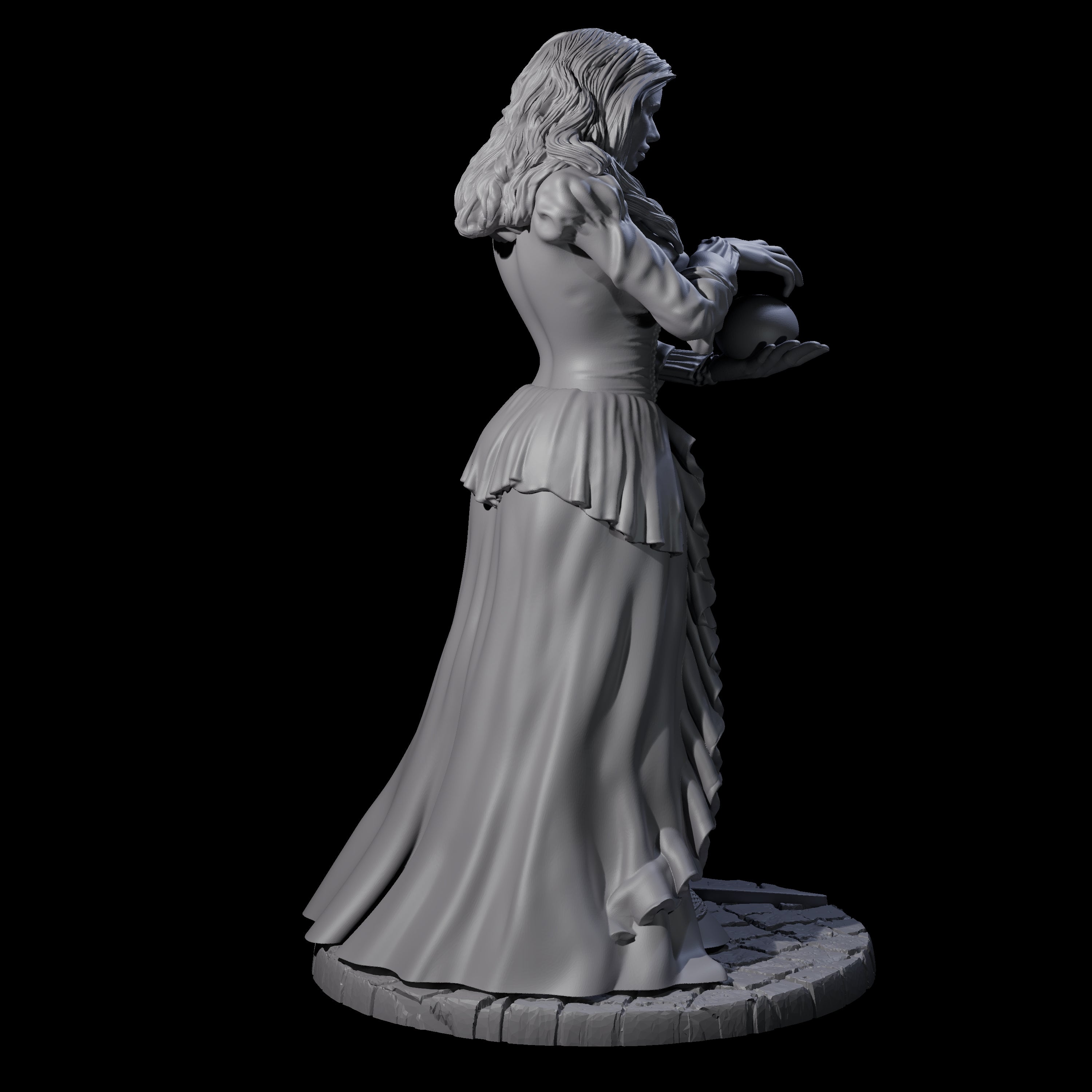 Megrid - Casting Wizard Miniature for Dungeons and Dragons, Pathfinder or other TTRPGs
