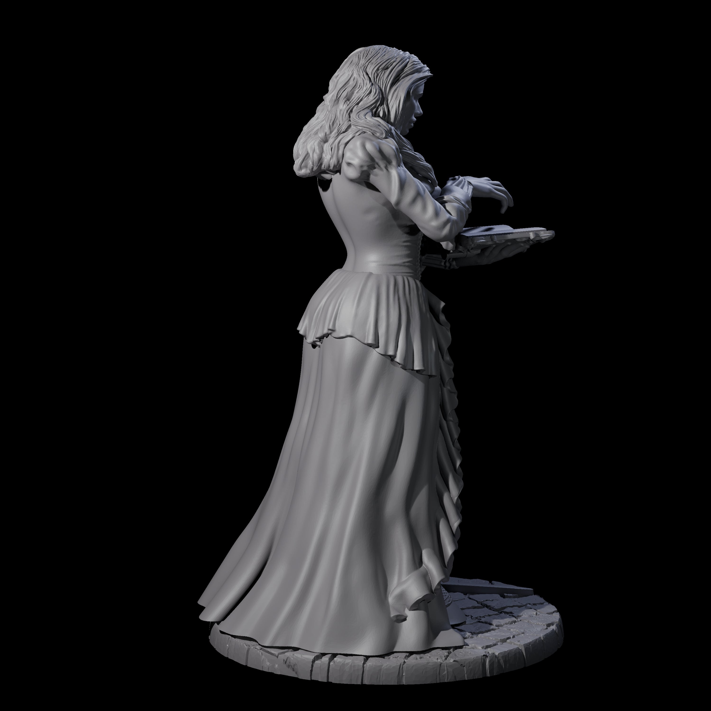 Megrid - Casting Wizard Miniature for Dungeons and Dragons, Pathfinder or other TTRPGs