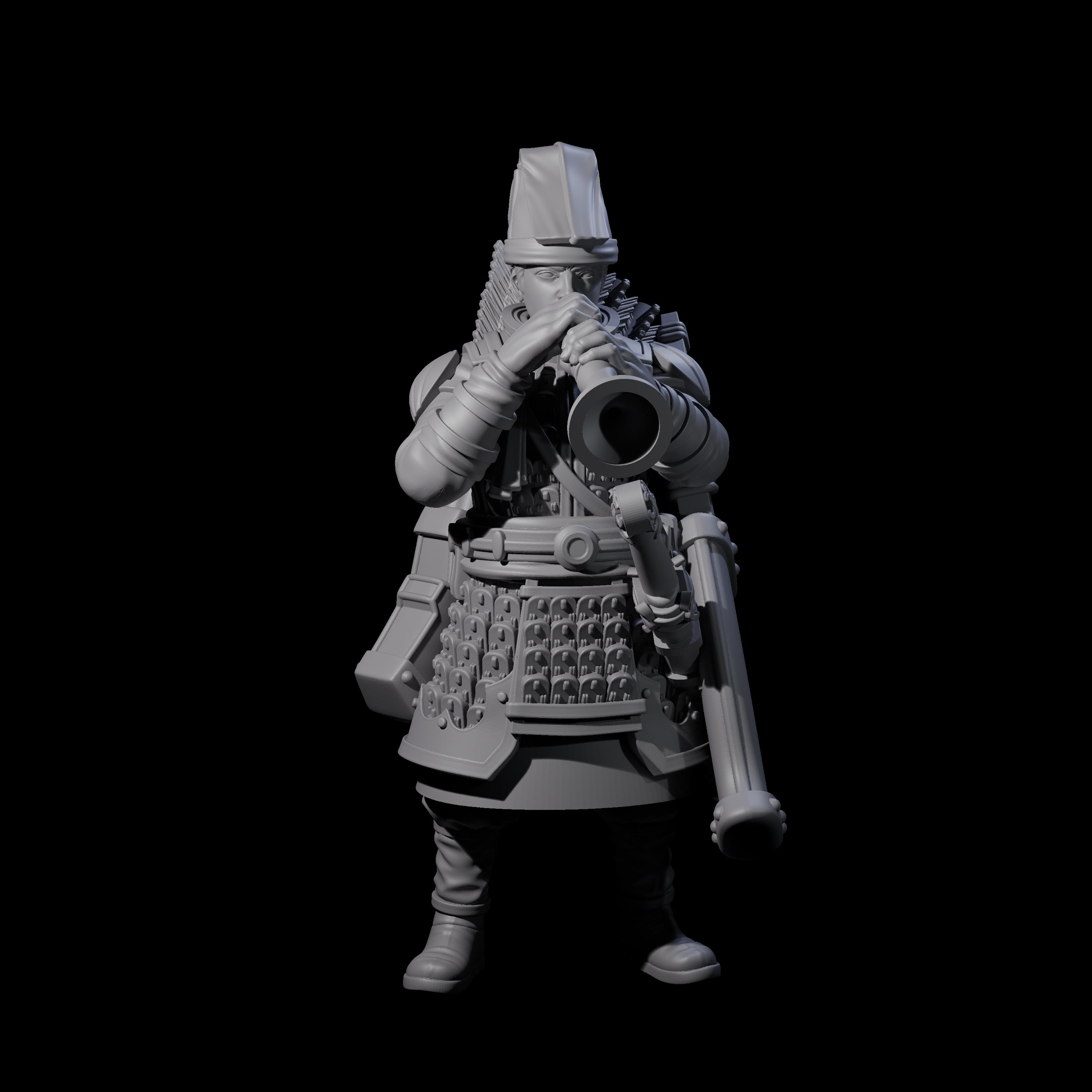 Melodious Human Warrior Musician Miniature for Dungeons and Dragons, Pathfinder or other TTRPGs