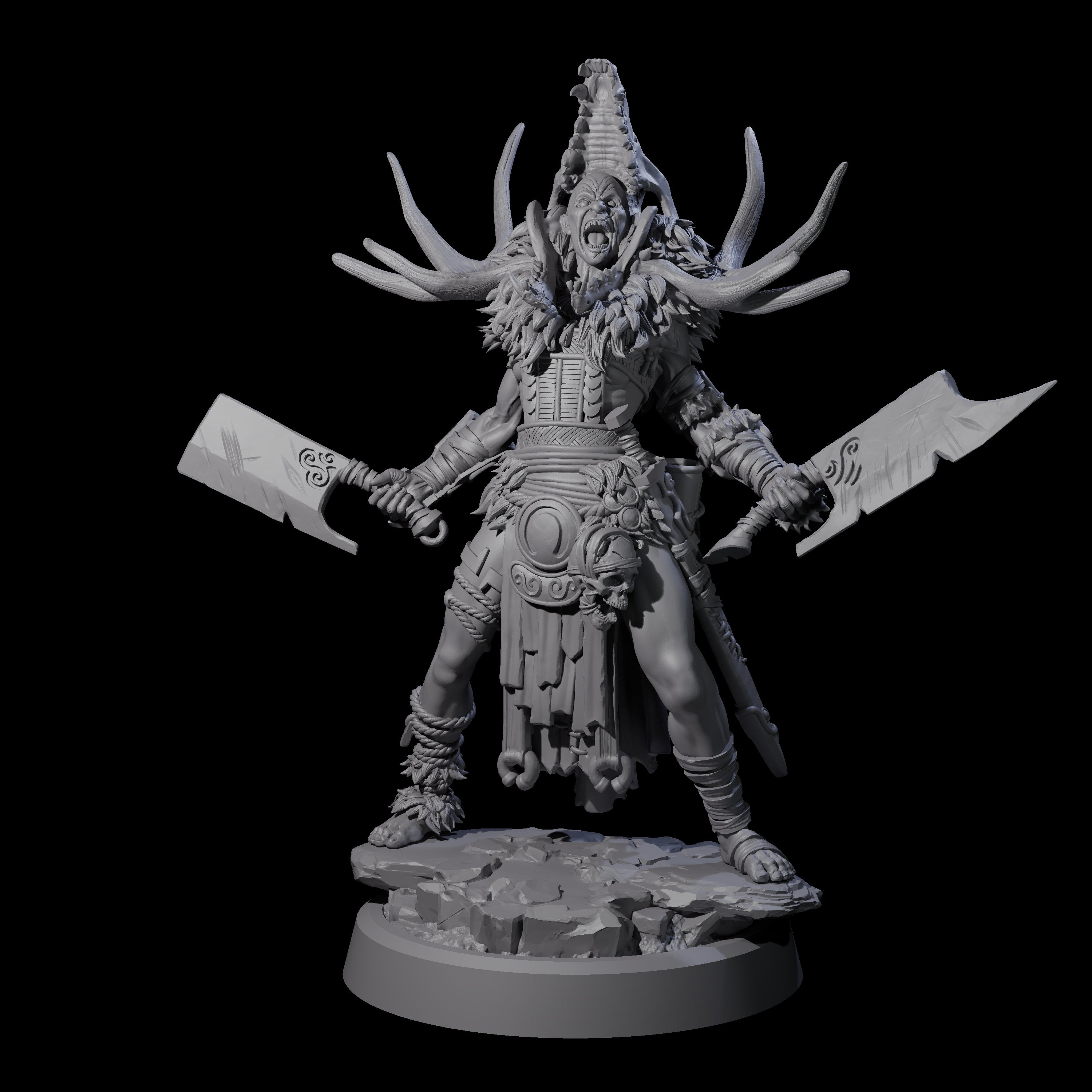 Men Slaying Hervor D Miniature for Dungeons and Dragons, Pathfinder or other TTRPGs