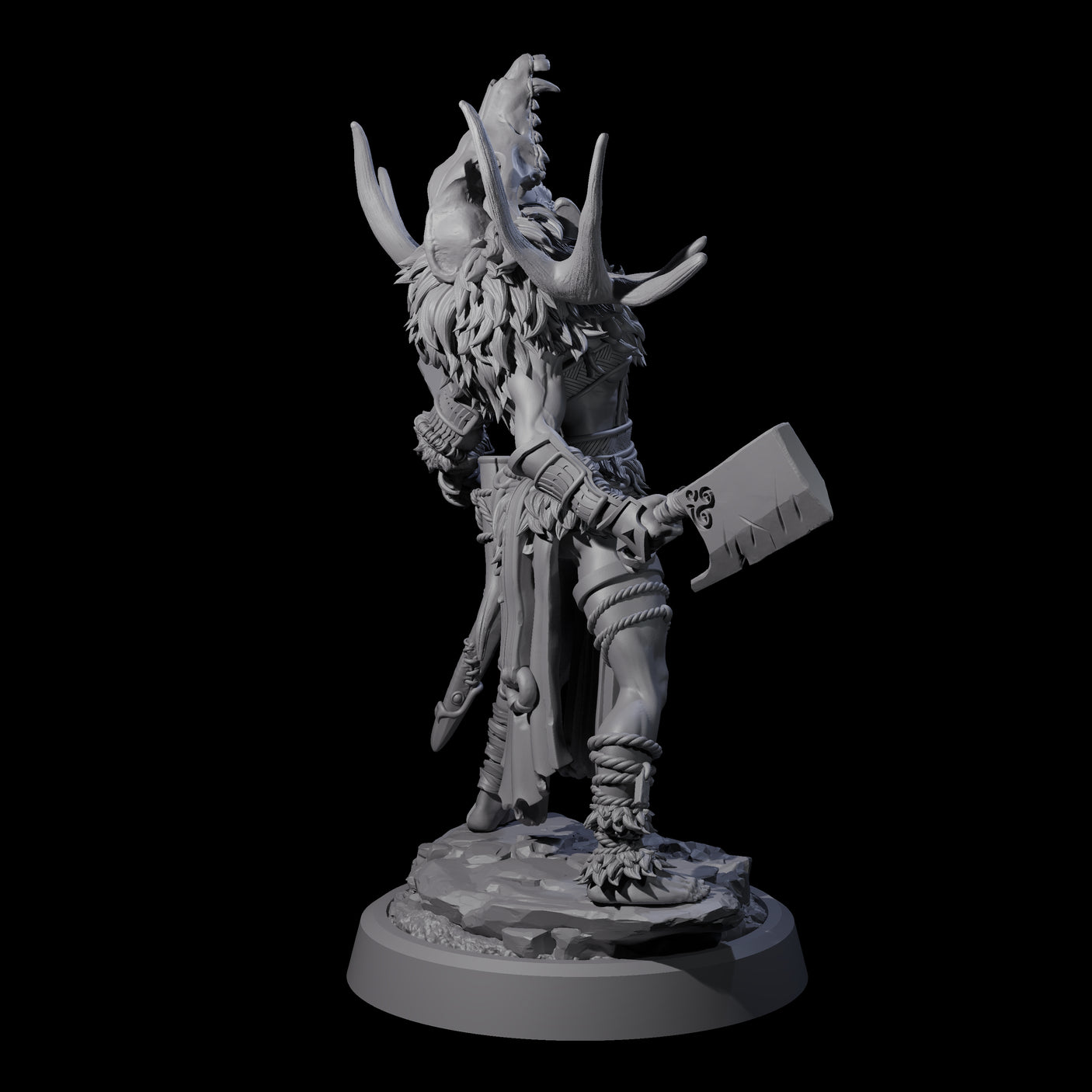 Men Slaying Hervor D Miniature for Dungeons and Dragons, Pathfinder or other TTRPGs