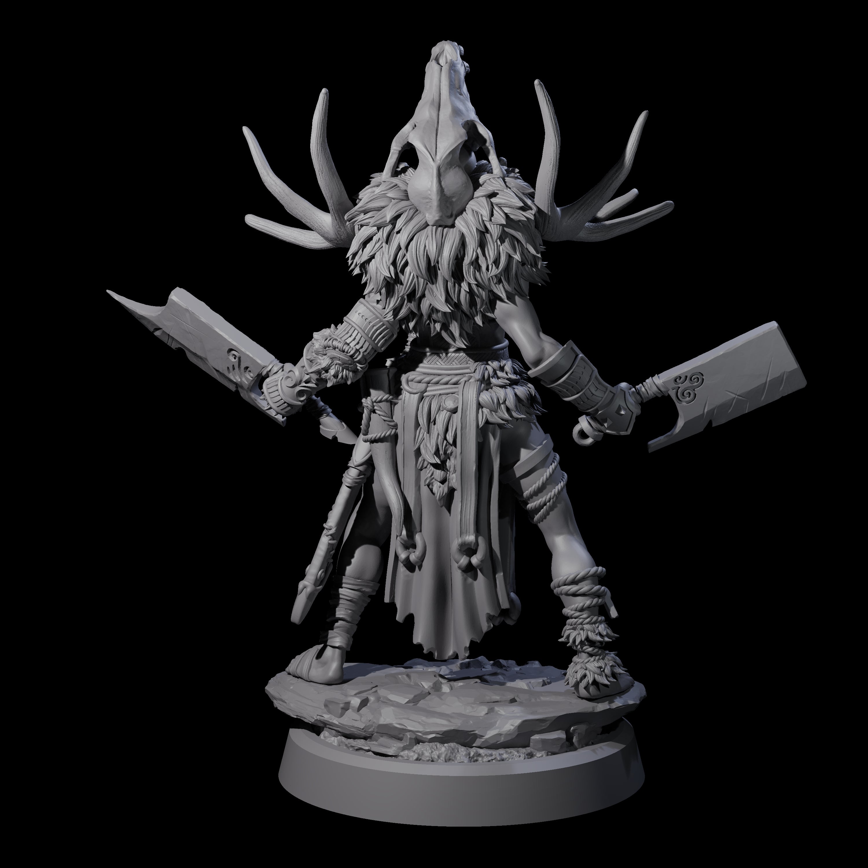 Men Slaying Hervor D Miniature for Dungeons and Dragons, Pathfinder or other TTRPGs