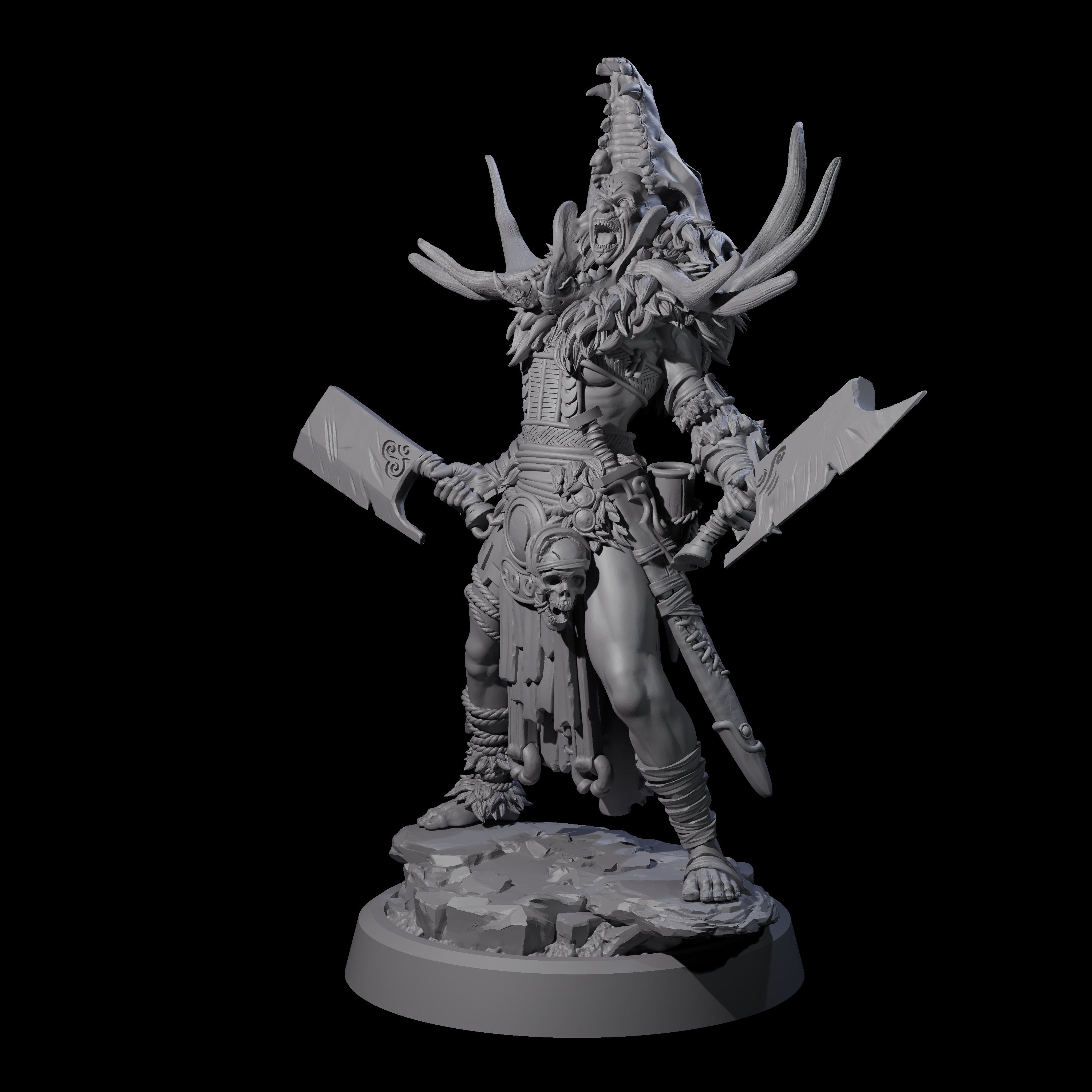 Men Slaying Hervor D Miniature for Dungeons and Dragons, Pathfinder or other TTRPGs