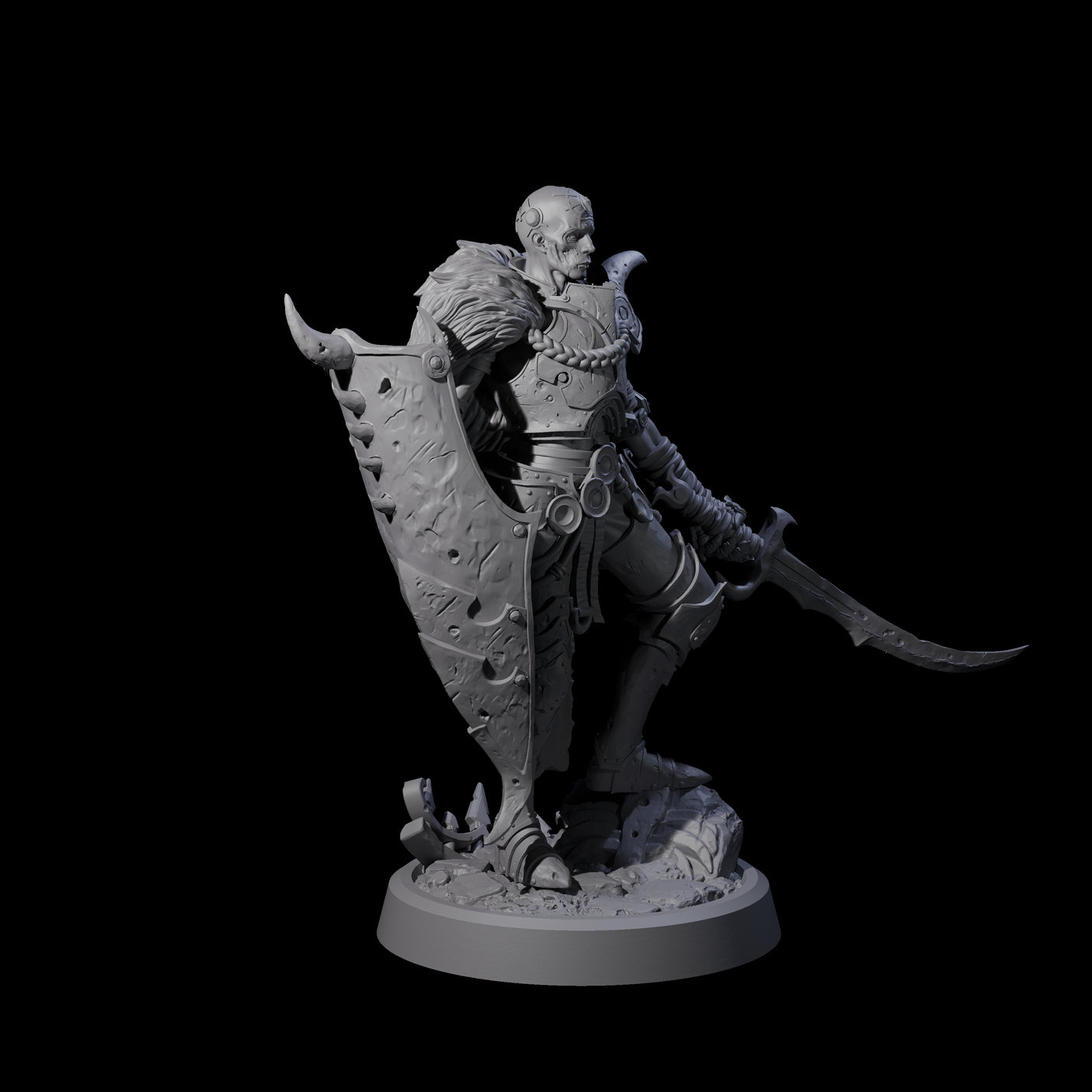 Menacing Death Knight Warrior Miniature for Dungeons and Dragons, Pathfinder or other TTRPGs