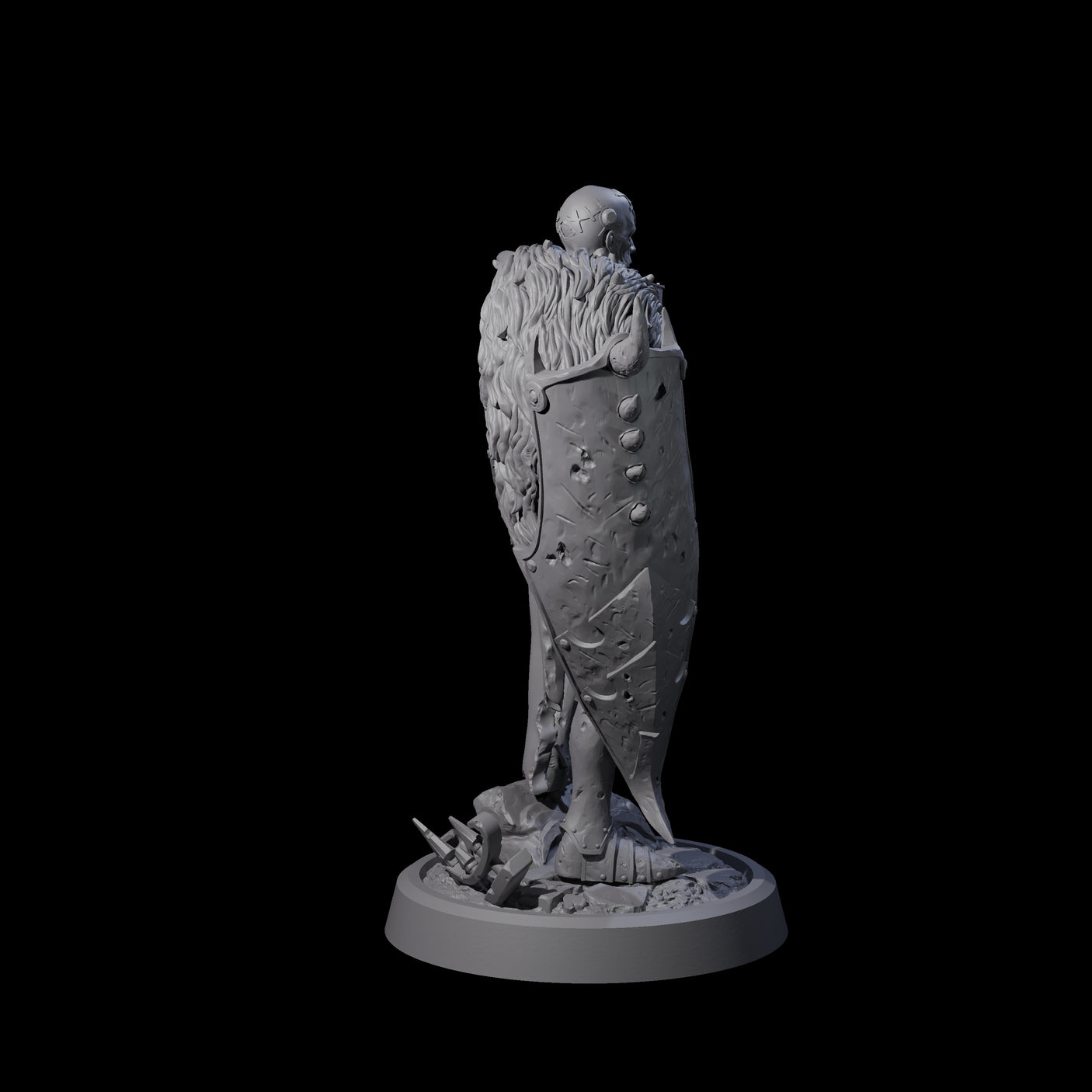 Menacing Death Knight Warrior Miniature for Dungeons and Dragons, Pathfinder or other TTRPGs