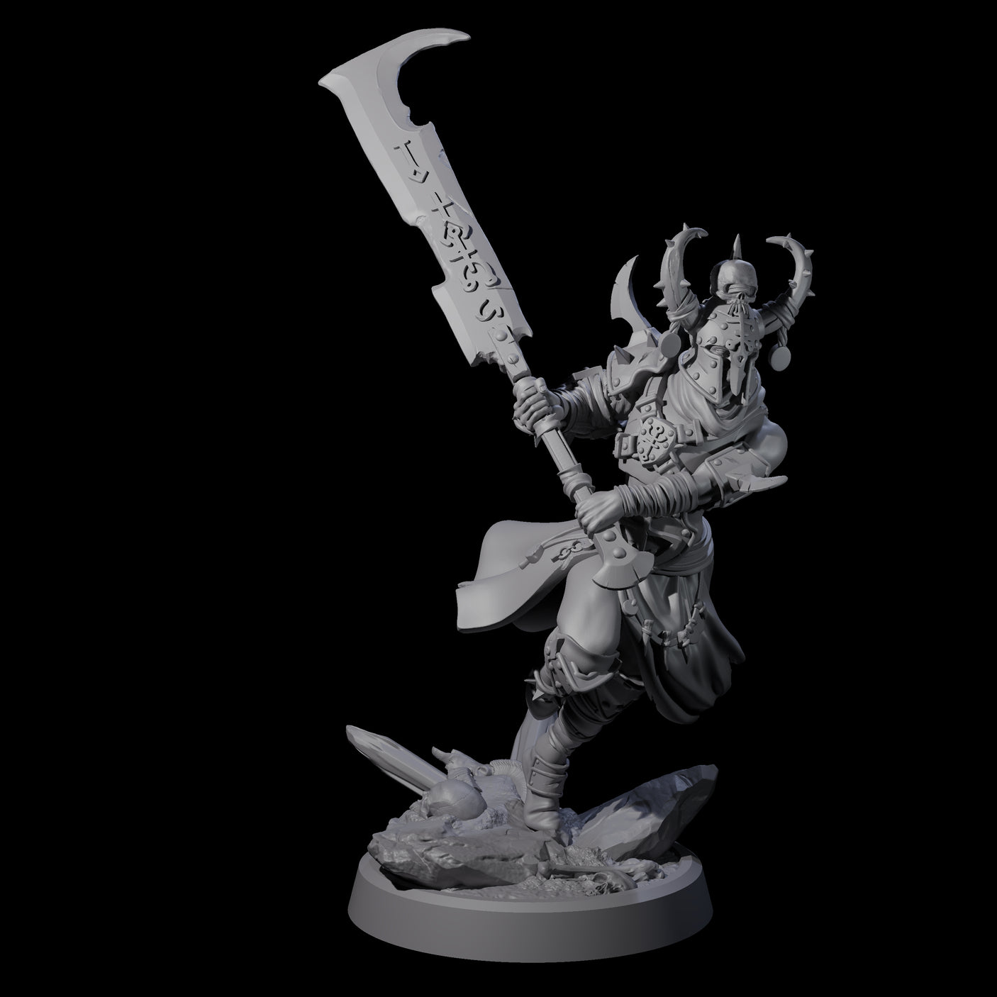 Menacing Shieldmaiden C Miniature for Dungeons and Dragons, Pathfinder or other TTRPGs