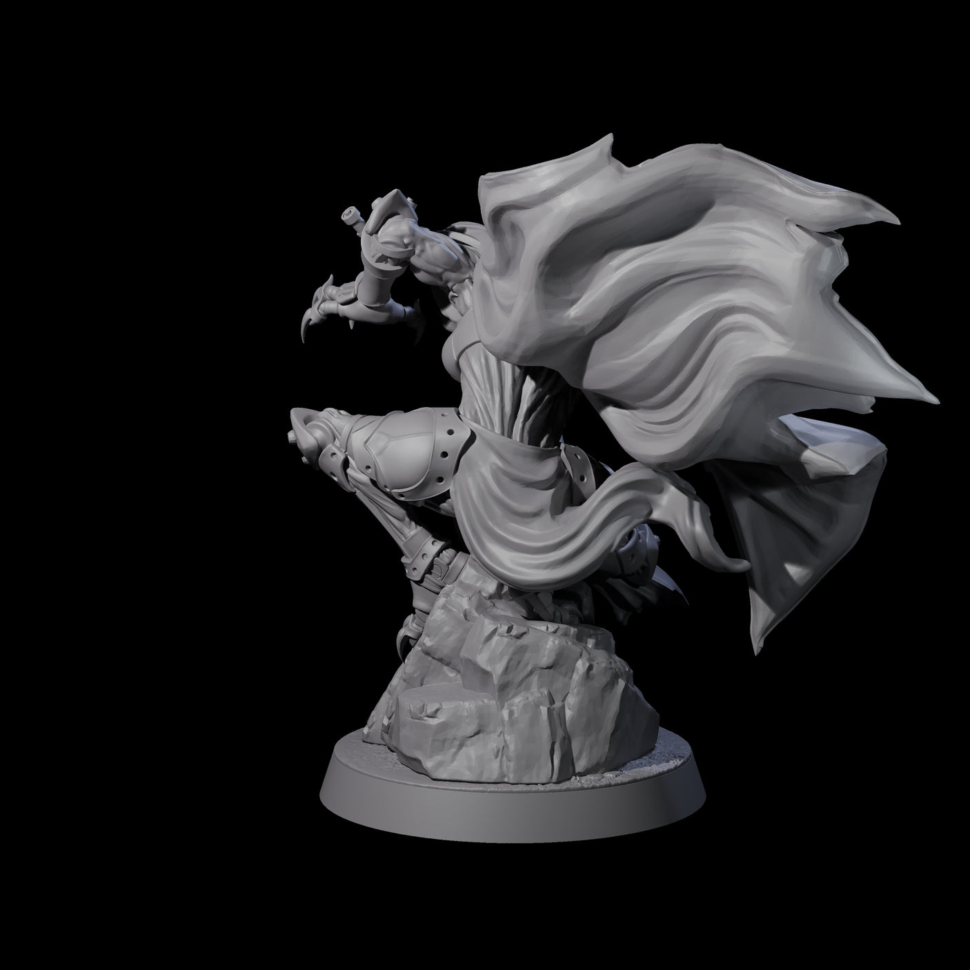Menacing Warforged Rogue Miniature for Dungeons and Dragons, Pathfinder or other TTRPGs