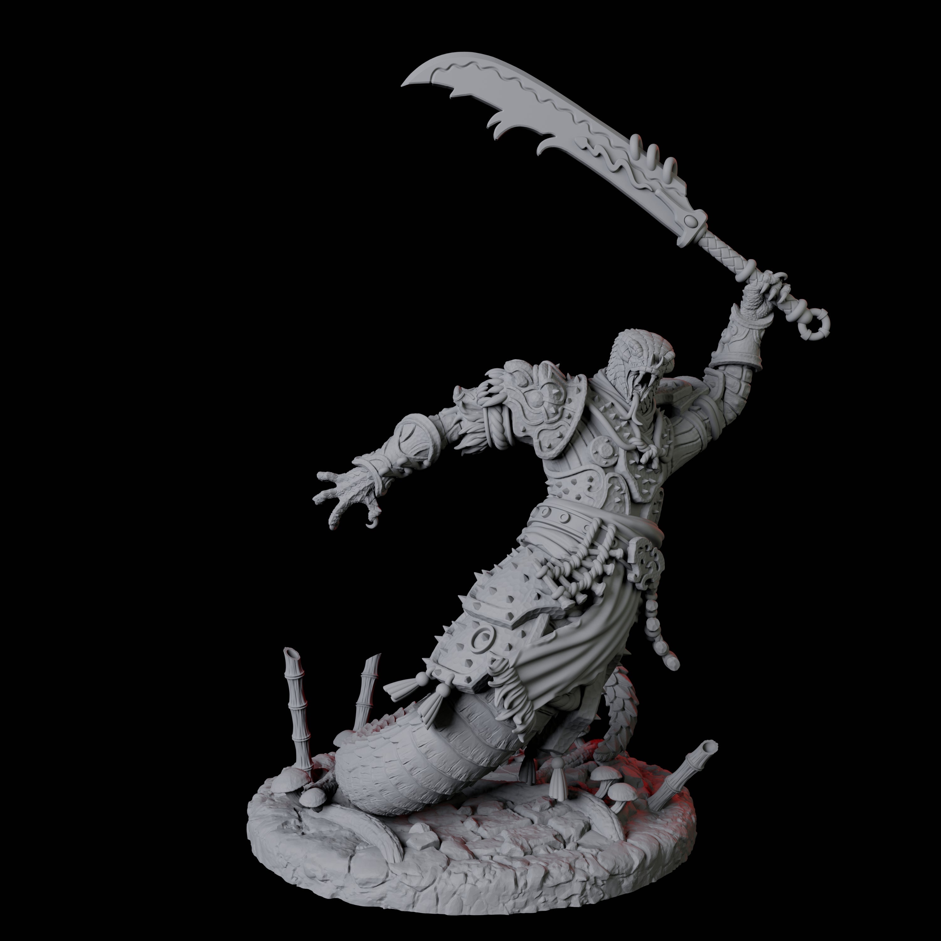 Menacing Yuan-Ti Abomination A Miniature for Dungeons and Dragons, Pathfinder or other TTRPGs
