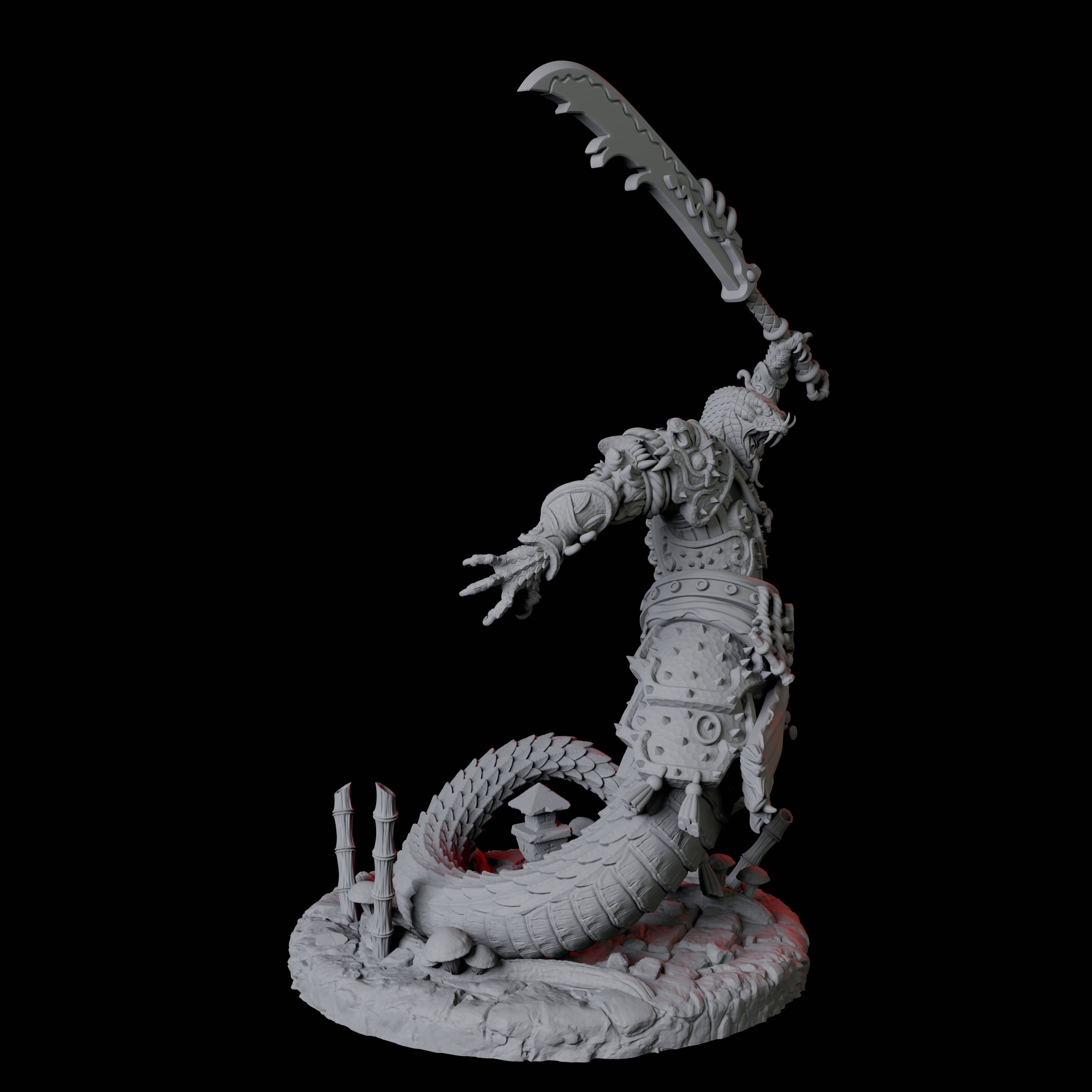 Menacing Yuan-Ti Abomination A Miniature for Dungeons and Dragons, Pathfinder or other TTRPGs