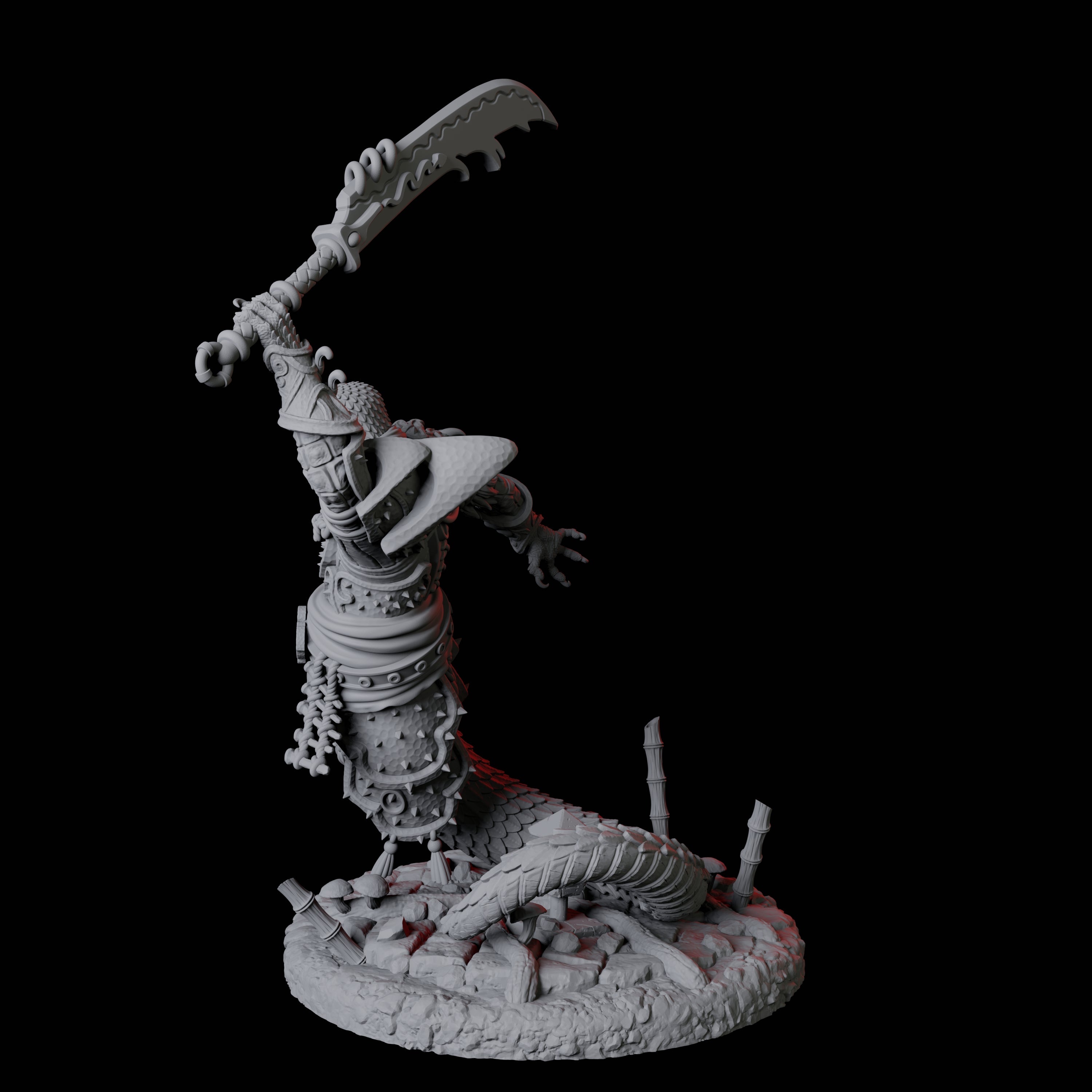 Menacing Yuan-Ti Abomination A Miniature for Dungeons and Dragons, Pathfinder or other TTRPGs