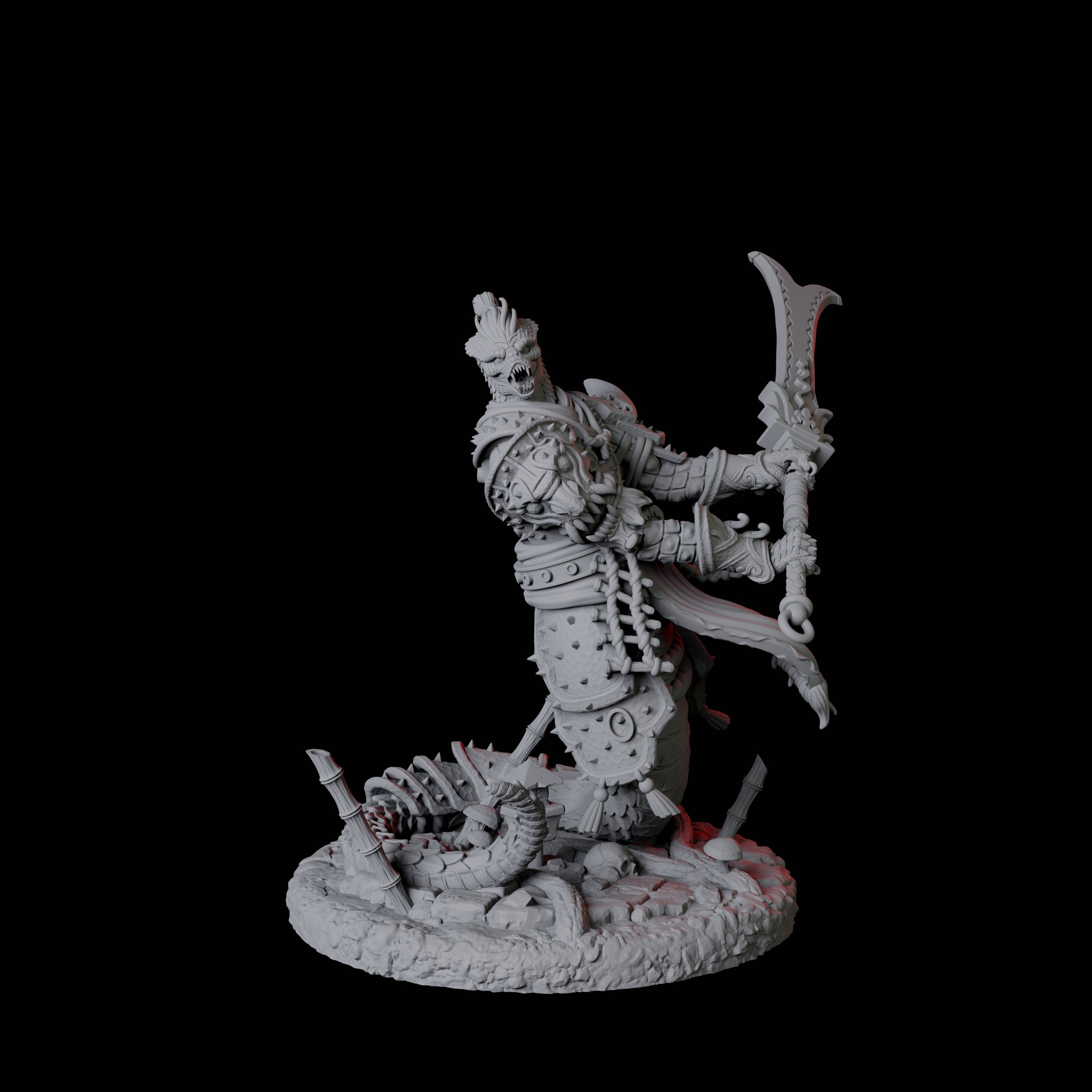 Menacing Yuan-Ti Abomination B Miniature for Dungeons and Dragons, Pathfinder or other TTRPGs