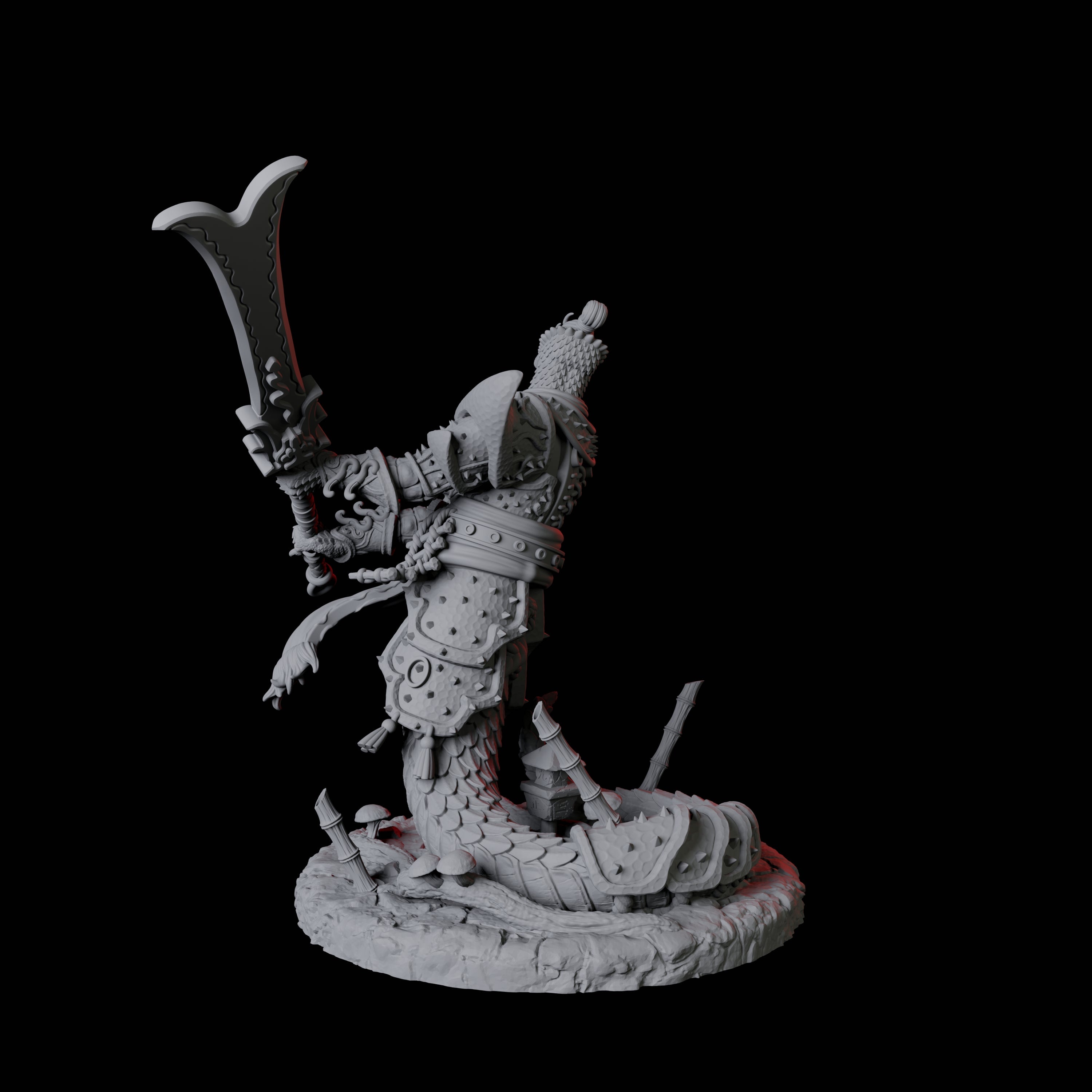 Menacing Yuan-Ti Abomination B Miniature for Dungeons and Dragons, Pathfinder or other TTRPGs