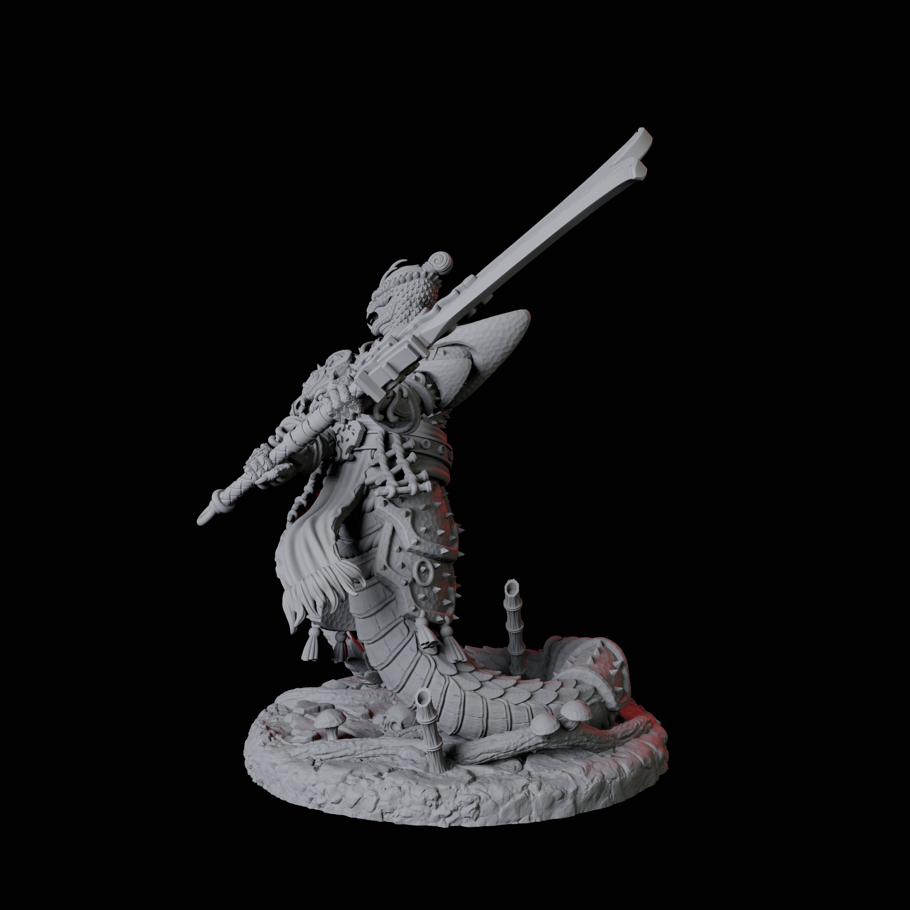 Menacing Yuan-Ti Abomination B Miniature for Dungeons and Dragons, Pathfinder or other TTRPGs