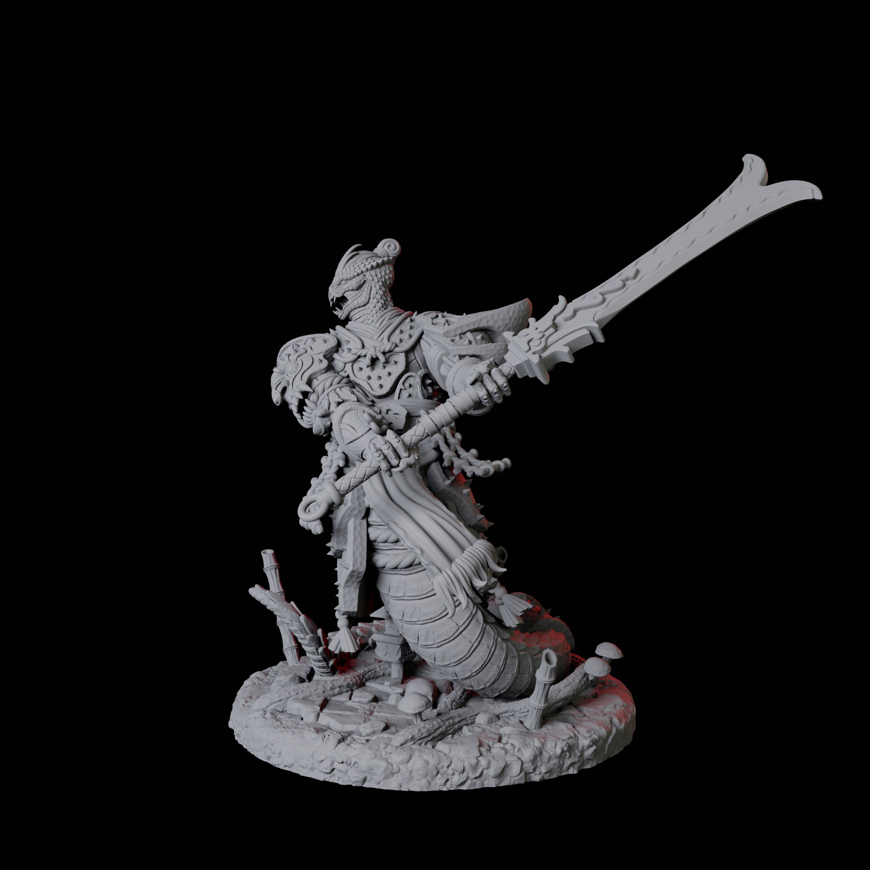 Menacing Yuan-Ti Abomination B Miniature for Dungeons and Dragons, Pathfinder or other TTRPGs