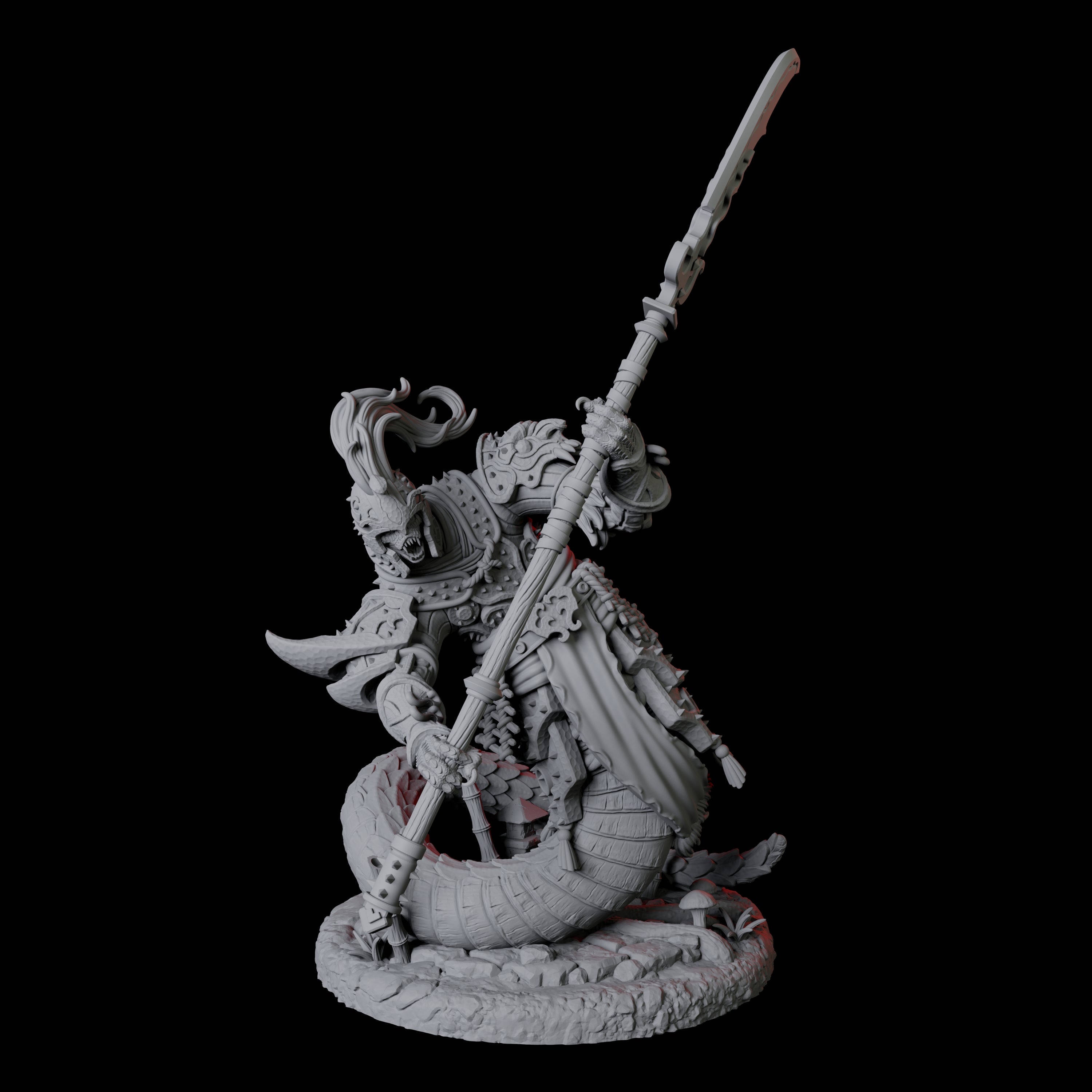 Menacing Yuan-Ti Abomination D Miniature for Dungeons and Dragons, Pathfinder or other TTRPGs